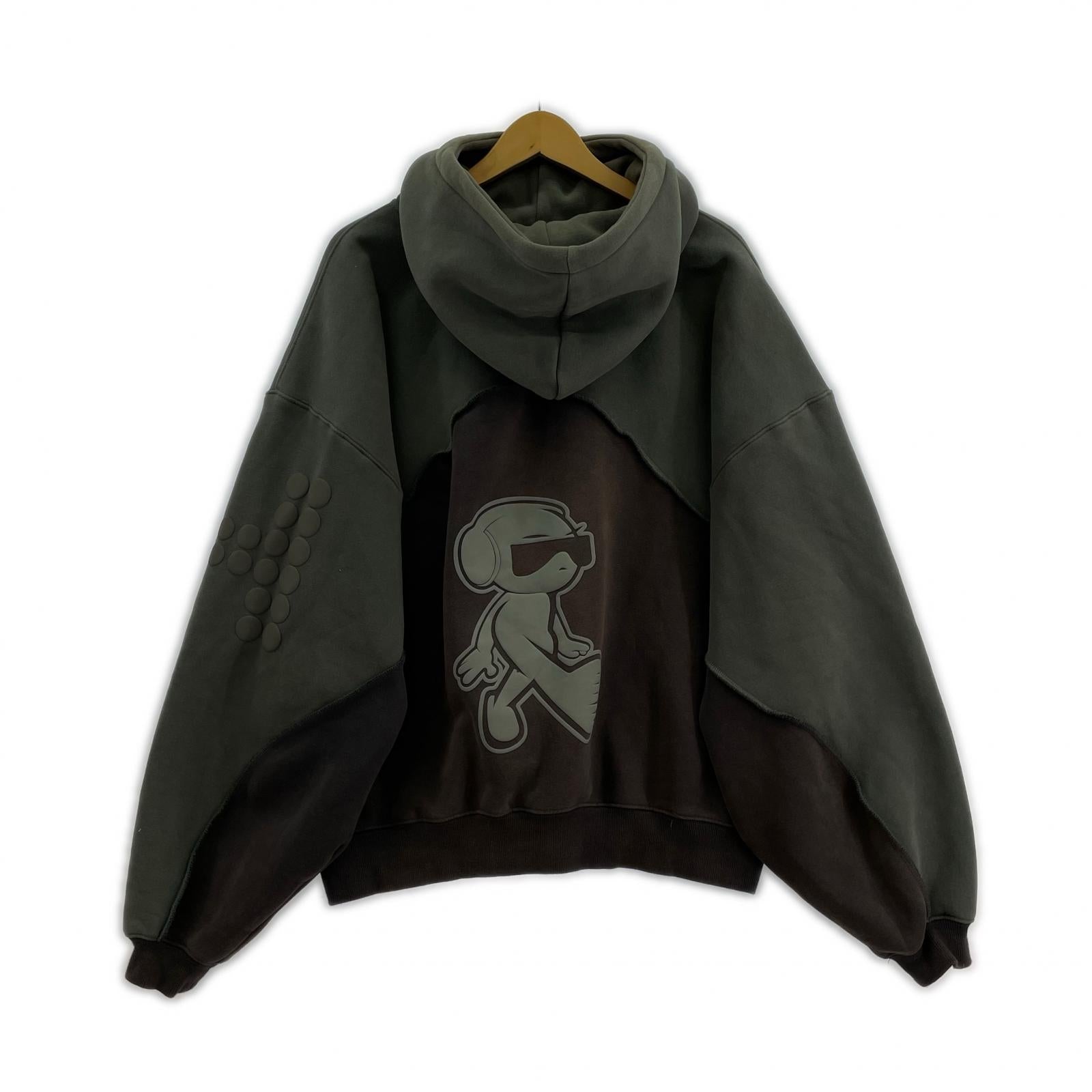 パーカー HUNI DESIGN Logo Hoodie L グレー