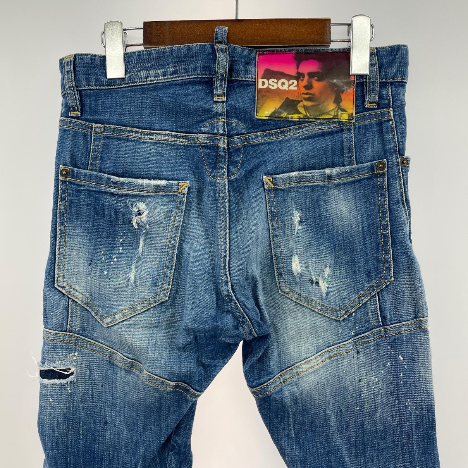 デニムパンツ DSQUARED2 TIDY BIKER インディゴ 42 42