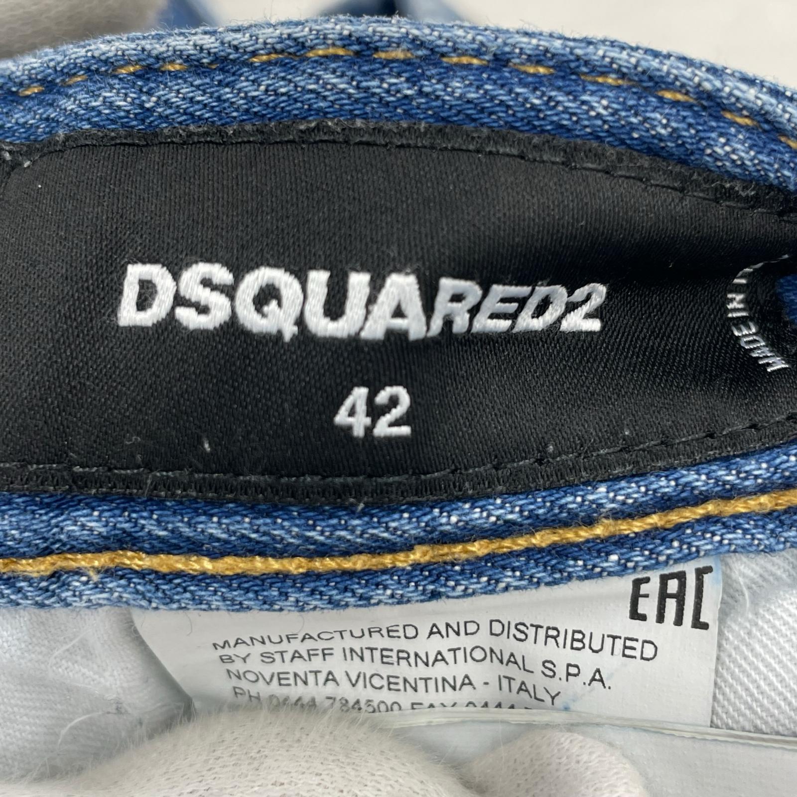 デニムパンツ DSQUARED2 TIDY BIKER インディゴ 42 42