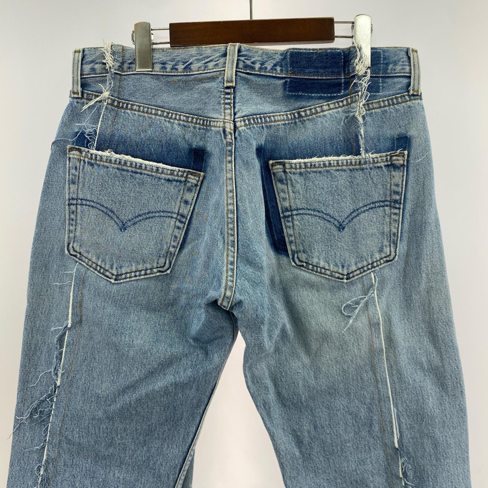 デニムパンツ 2nd existence Levi's 再構築 ブルー