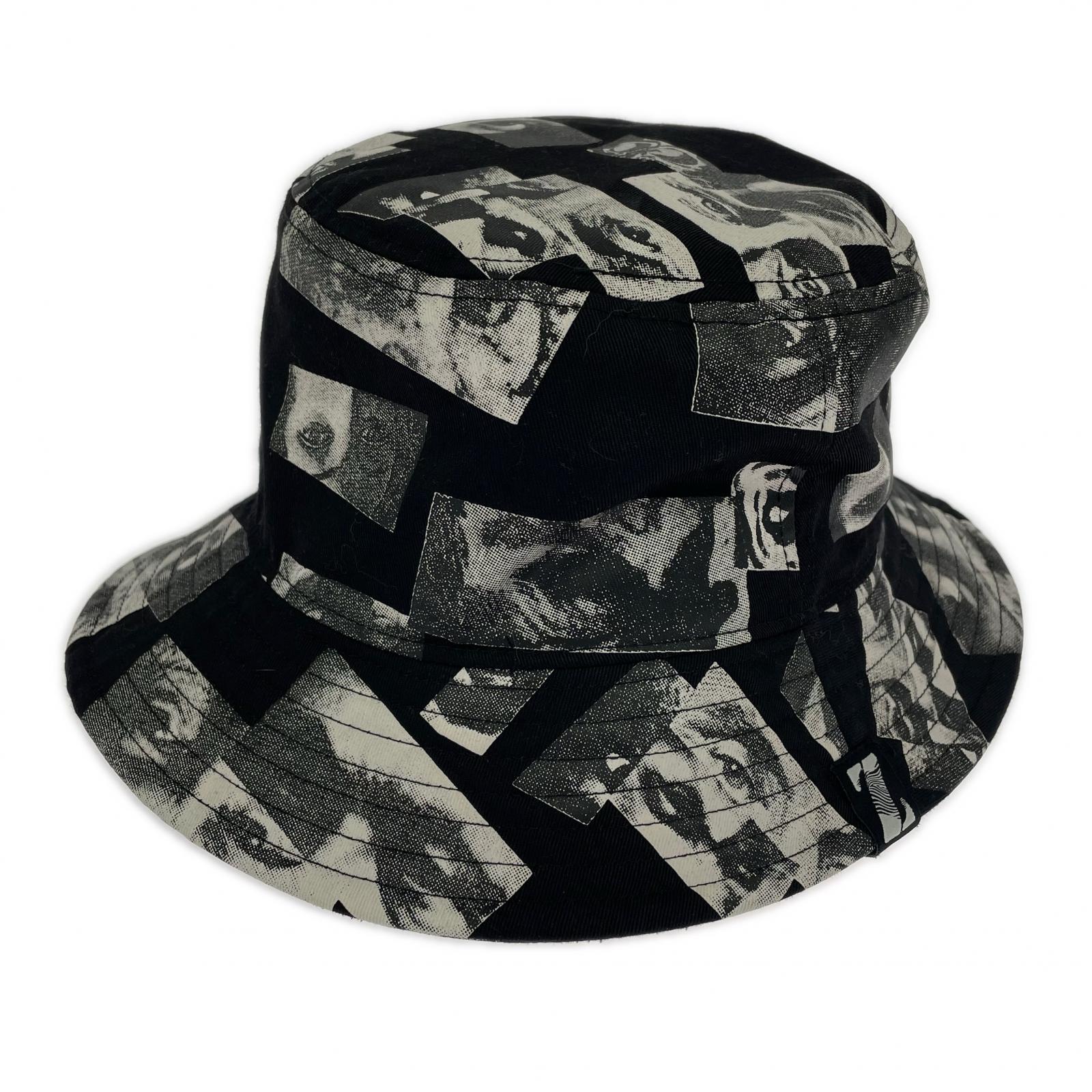 ハット THE CRIMIE × JIMM'Z 総柄 ブラック