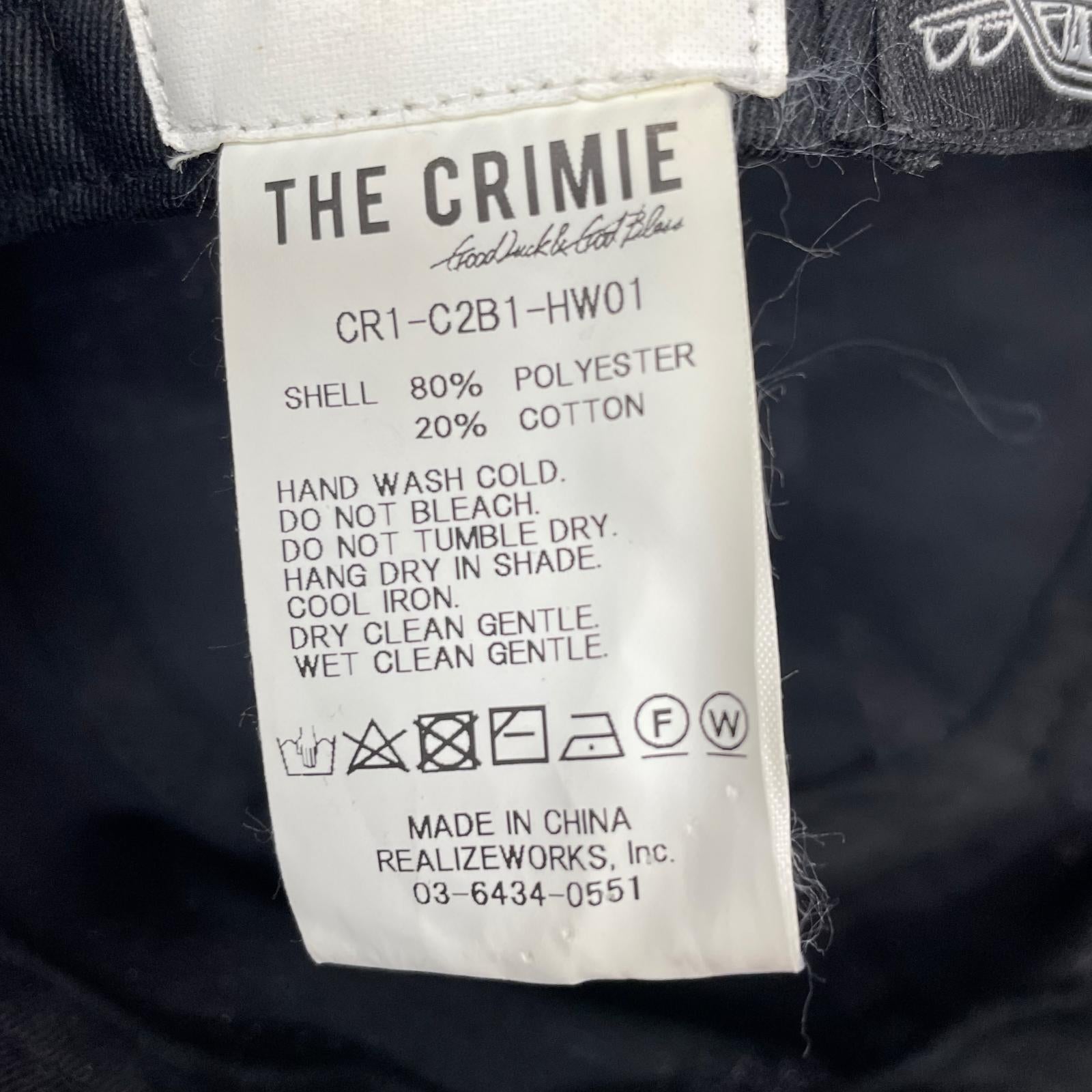 ハット THE CRIMIE × JIMM'Z 総柄 ブラック