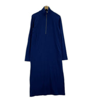 ワンピース COTTON LIGHT SWEAT ZIP DRESS 38 ブルー