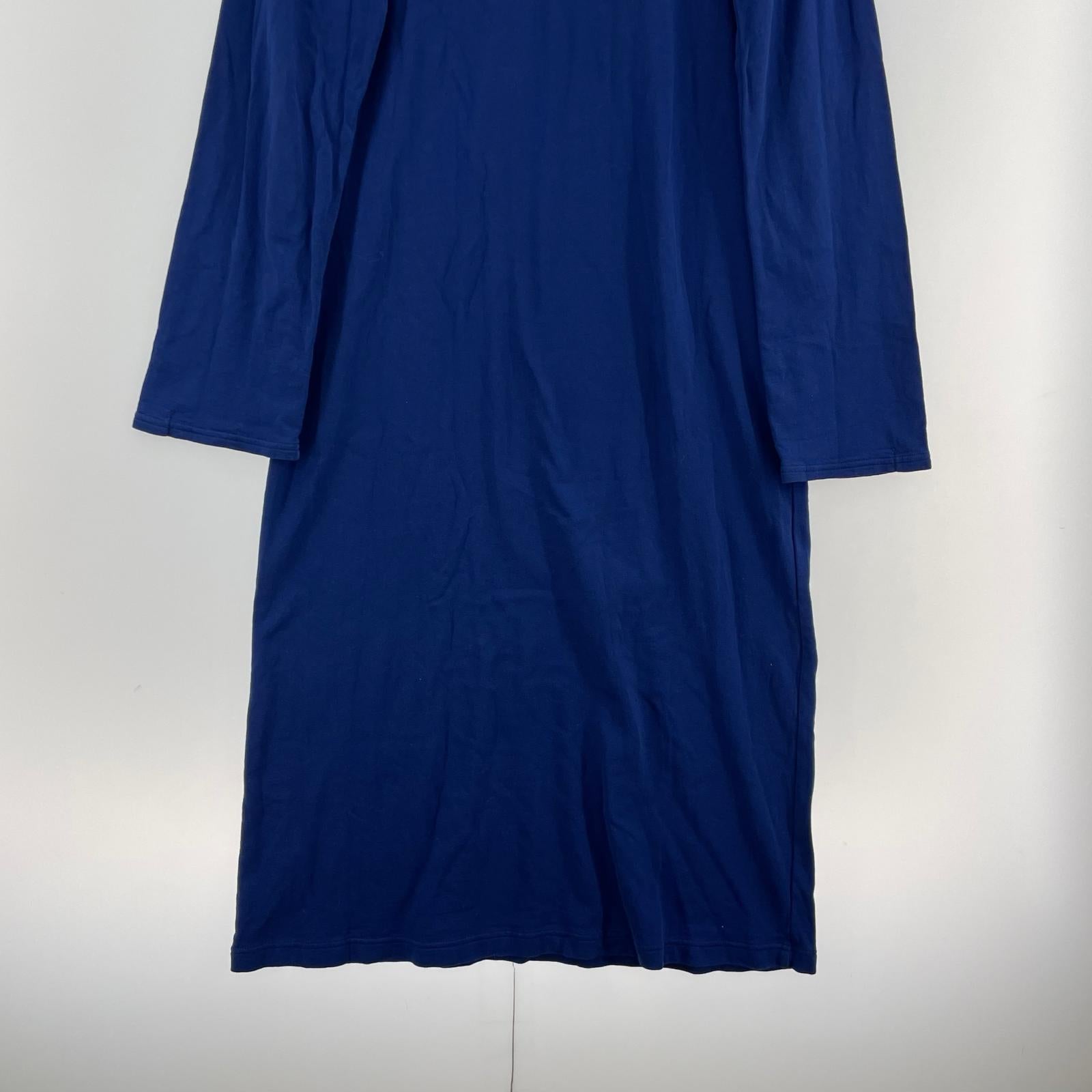 ワンピース COTTON LIGHT SWEAT ZIP DRESS 38 ブルー