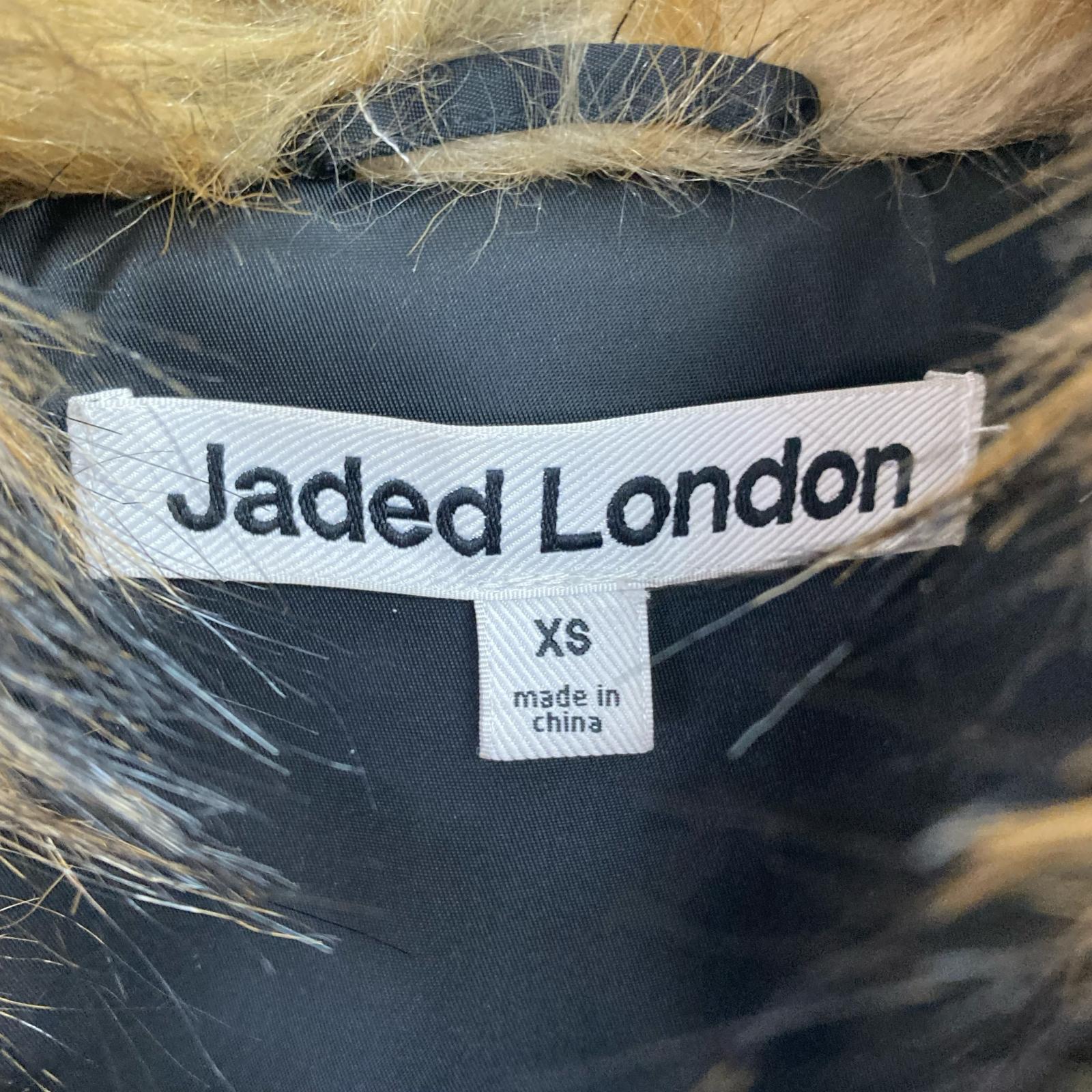 ジャケット Jaded London ファー切替フライトジャケット 黒 XS ブラック