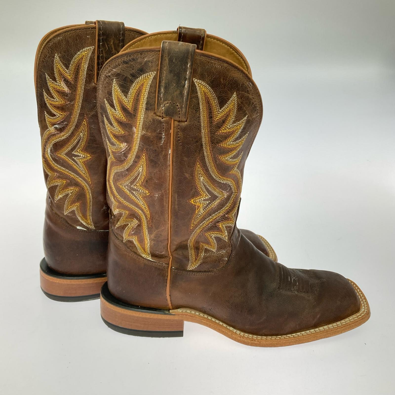 ブーツ Tony Lama square toe ウエスタンブーツ 29cm BRW ブラウン