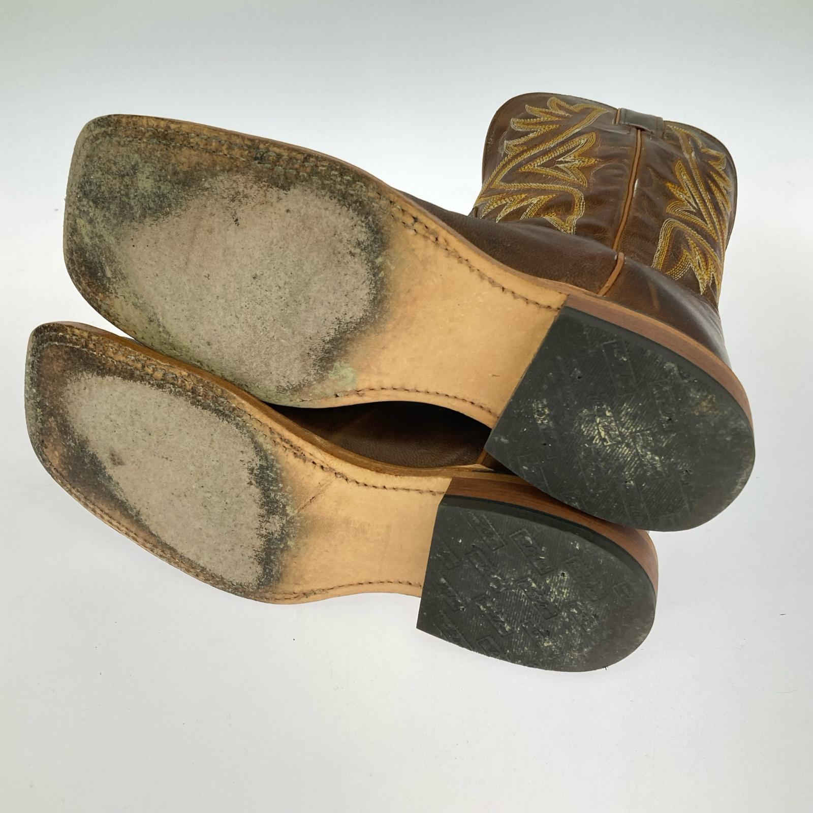 ブーツ Tony Lama square toe ウエスタンブーツ 29cm BRW ブラウン