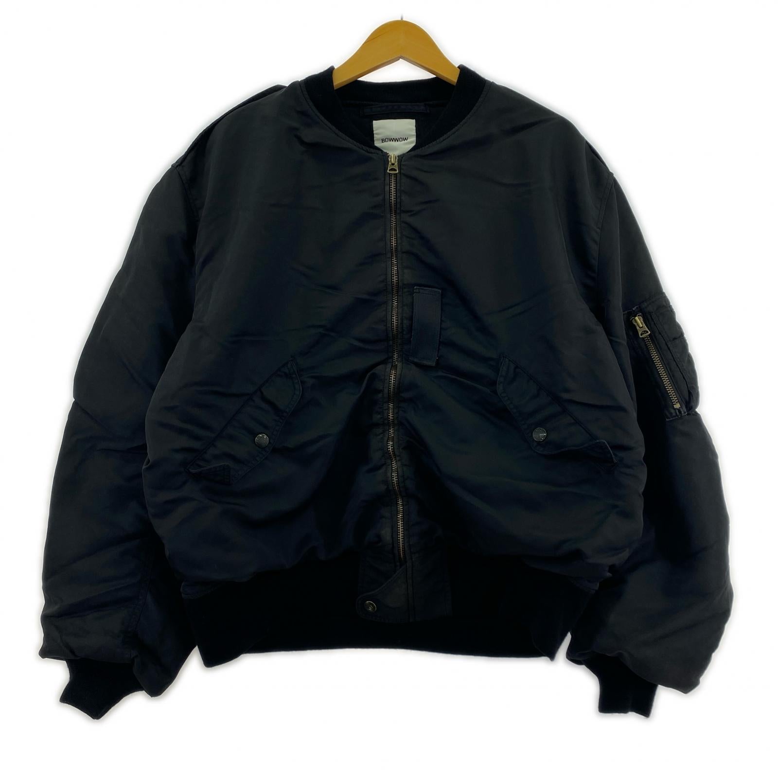 ジャケット BOWWOW L-2B FLIGHT JACKET AGED XXL ブラック ブラック