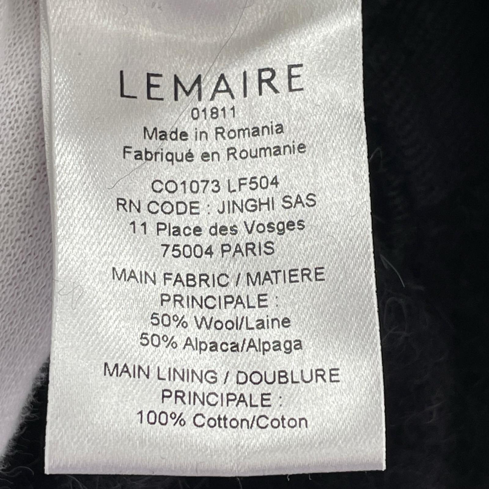 ジャケット LEMAIRE 25AW DUFFLE COAT アルパカウール ダッフルコート 44 グレー 44 グレー