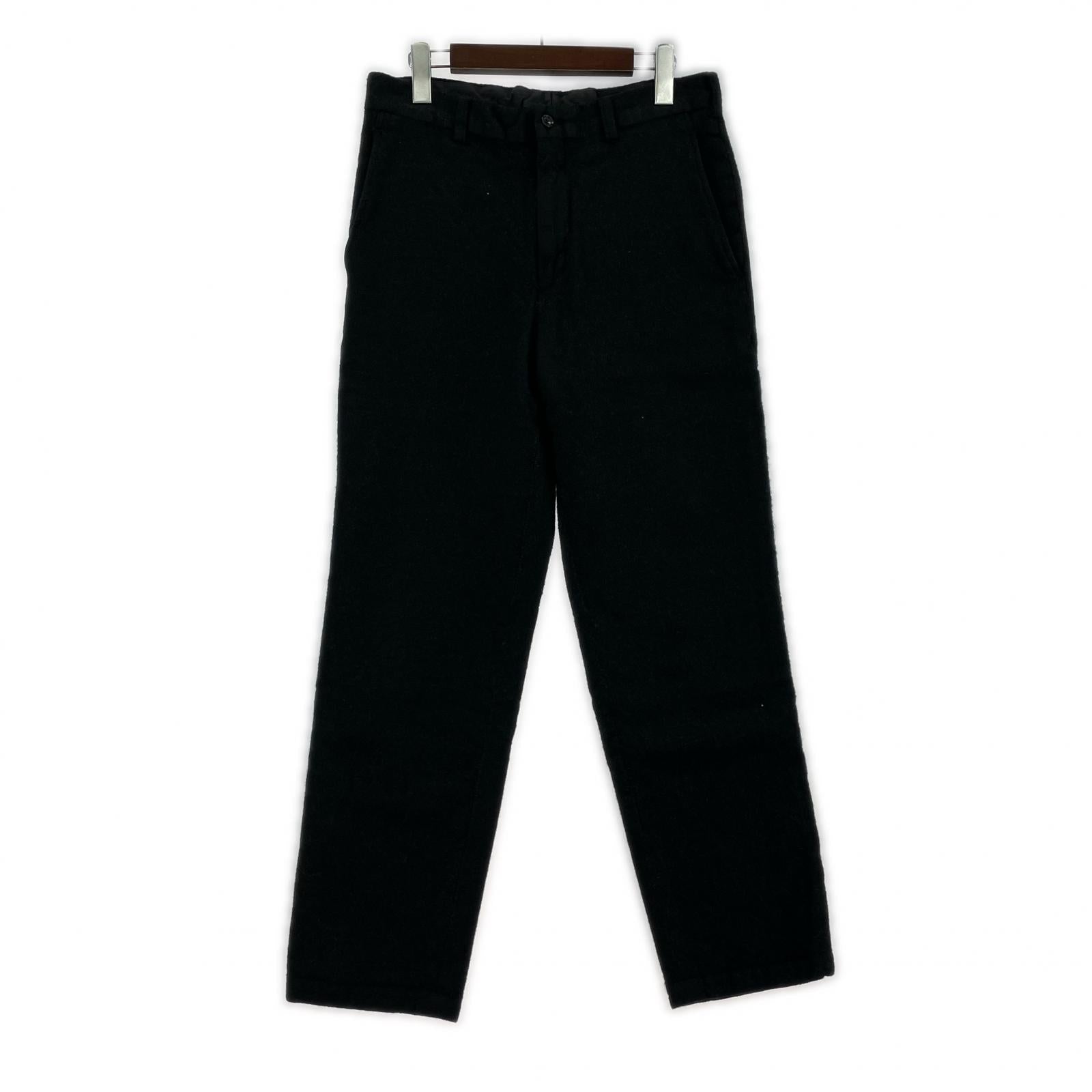 パンツ HOMME 03AW ウールスラックス S ブラック