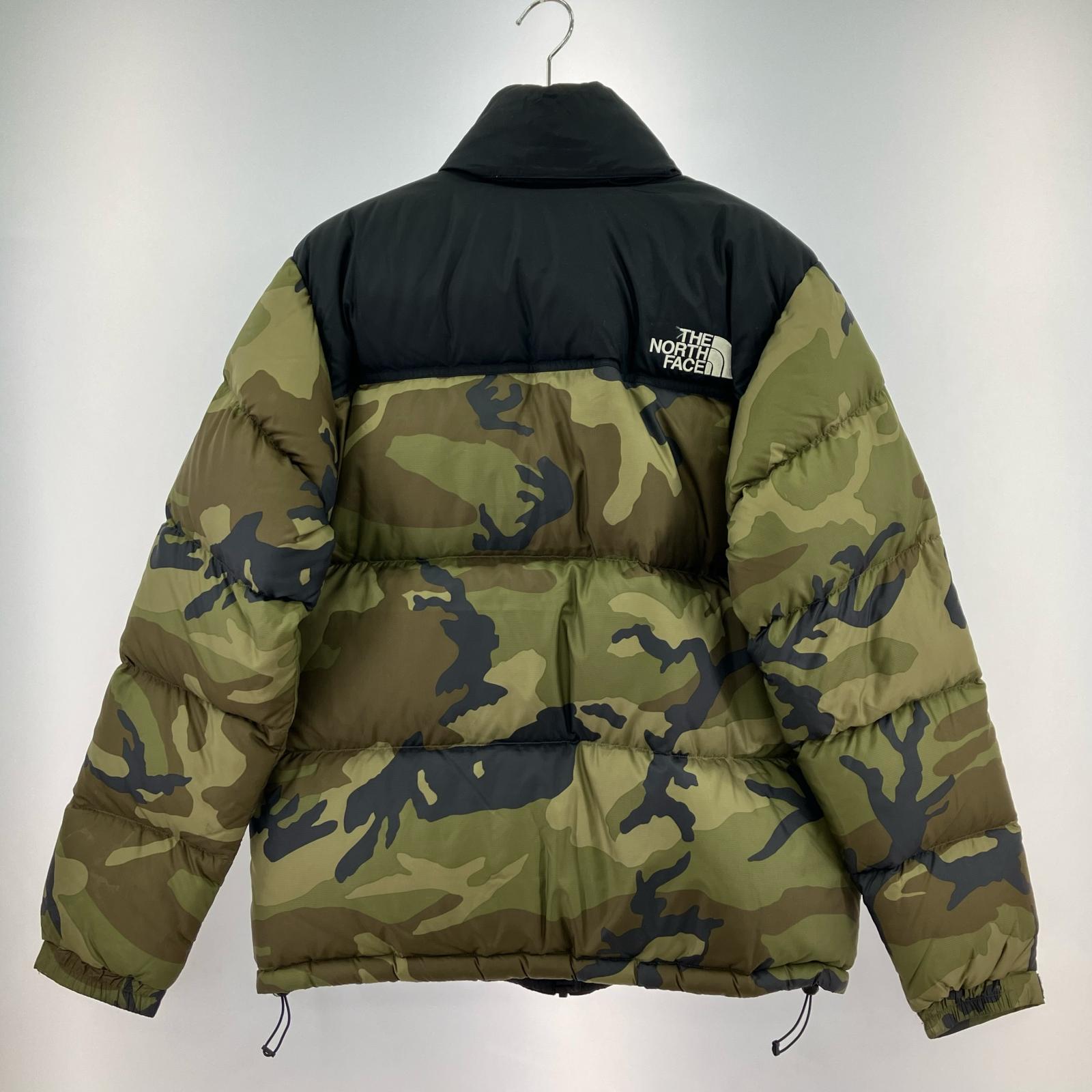 ダウンジャケット Novelty Nuptse Jacket XL カモ 黒 ND91842