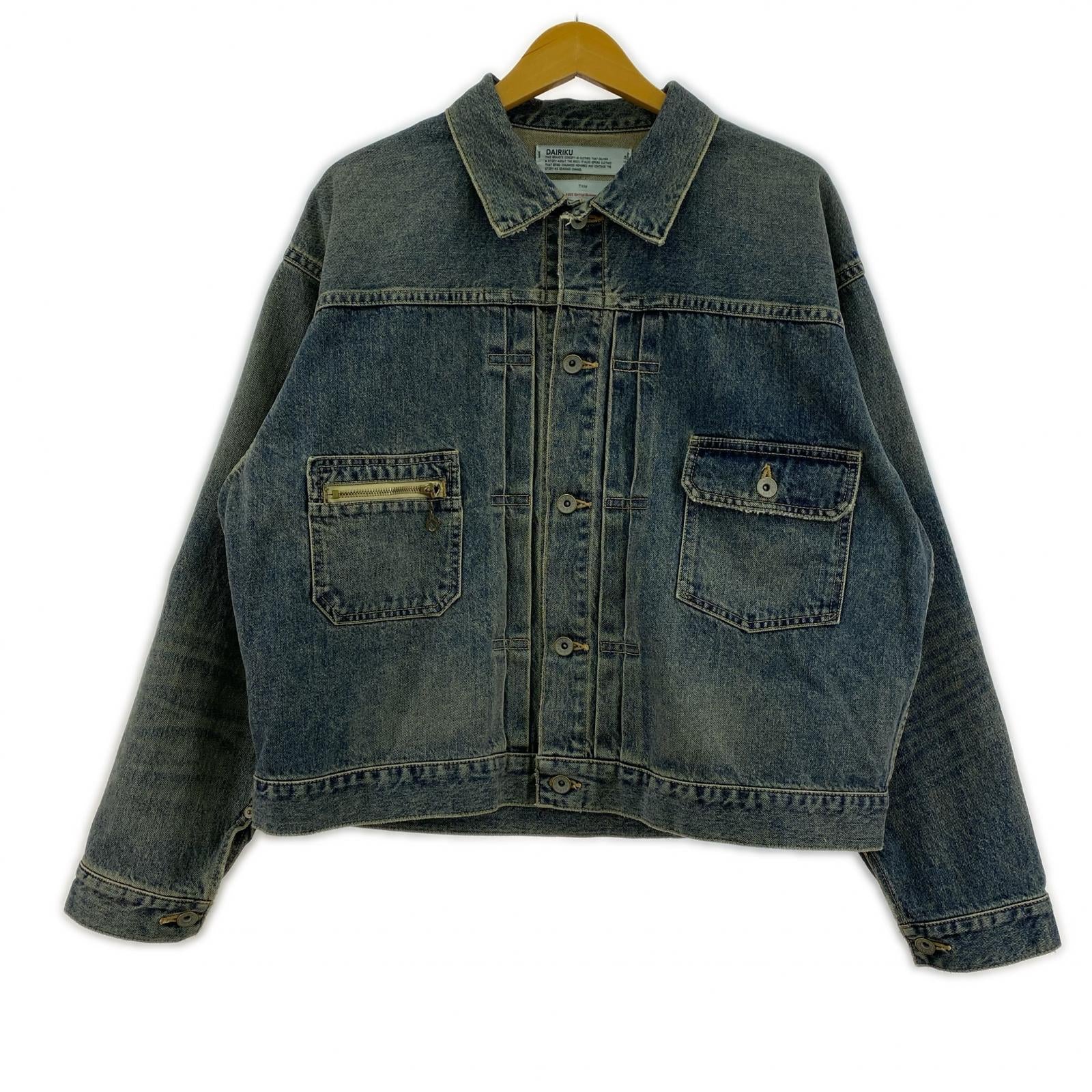 ジャケット DAIRIKU 25SS 2PKT VINATGE DENIM JACKET デニムジャケット S ブルー S ブルー