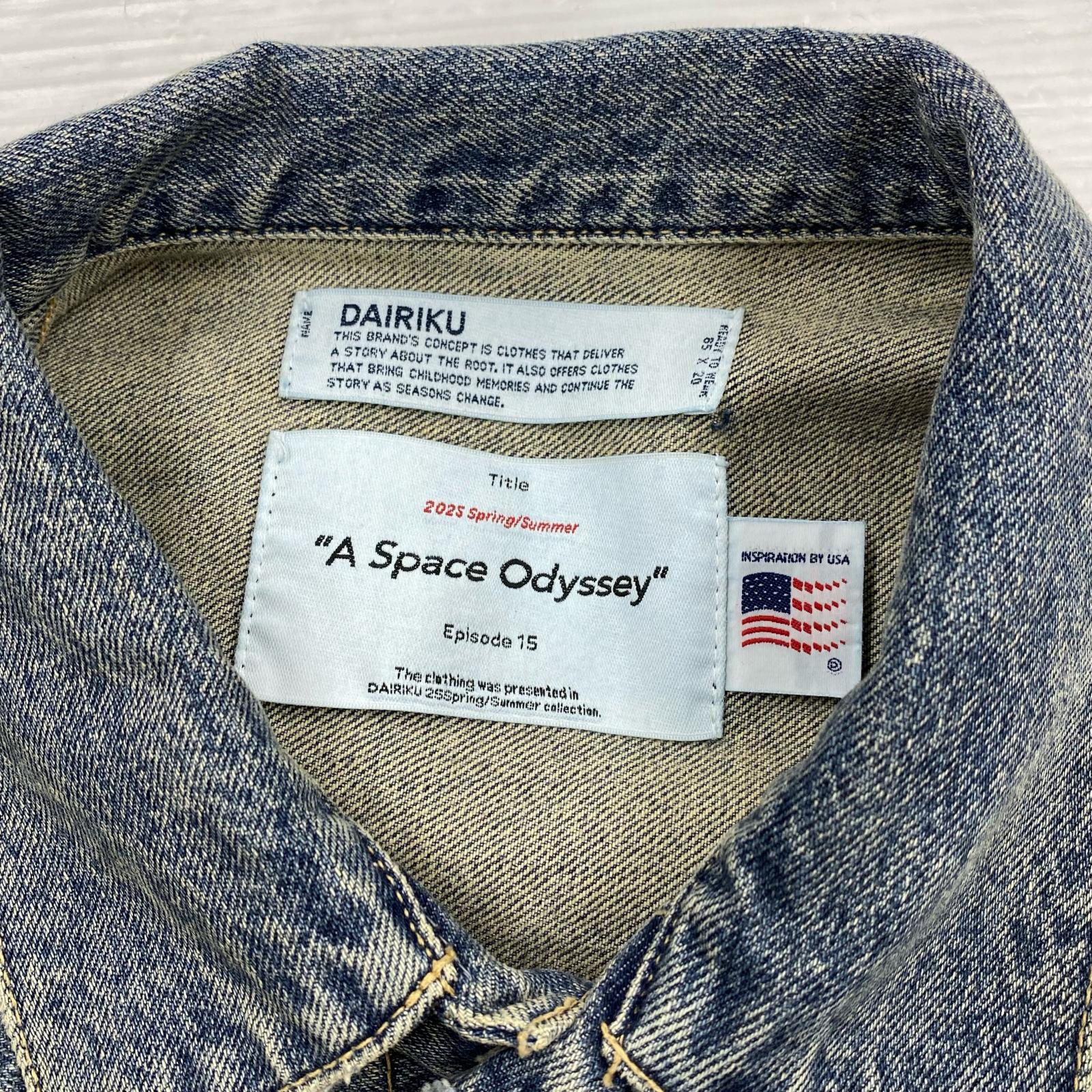 ジャケット DAIRIKU 25SS 2PKT VINATGE DENIM JACKET デニムジャケット S ブルー S ブルー