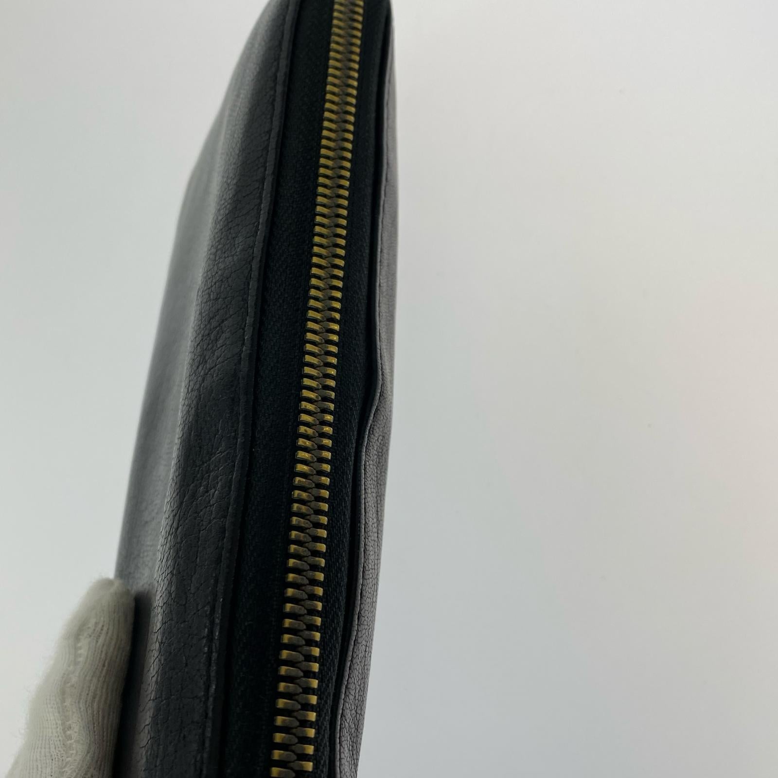 長財布 レザー 黒 ブラック
