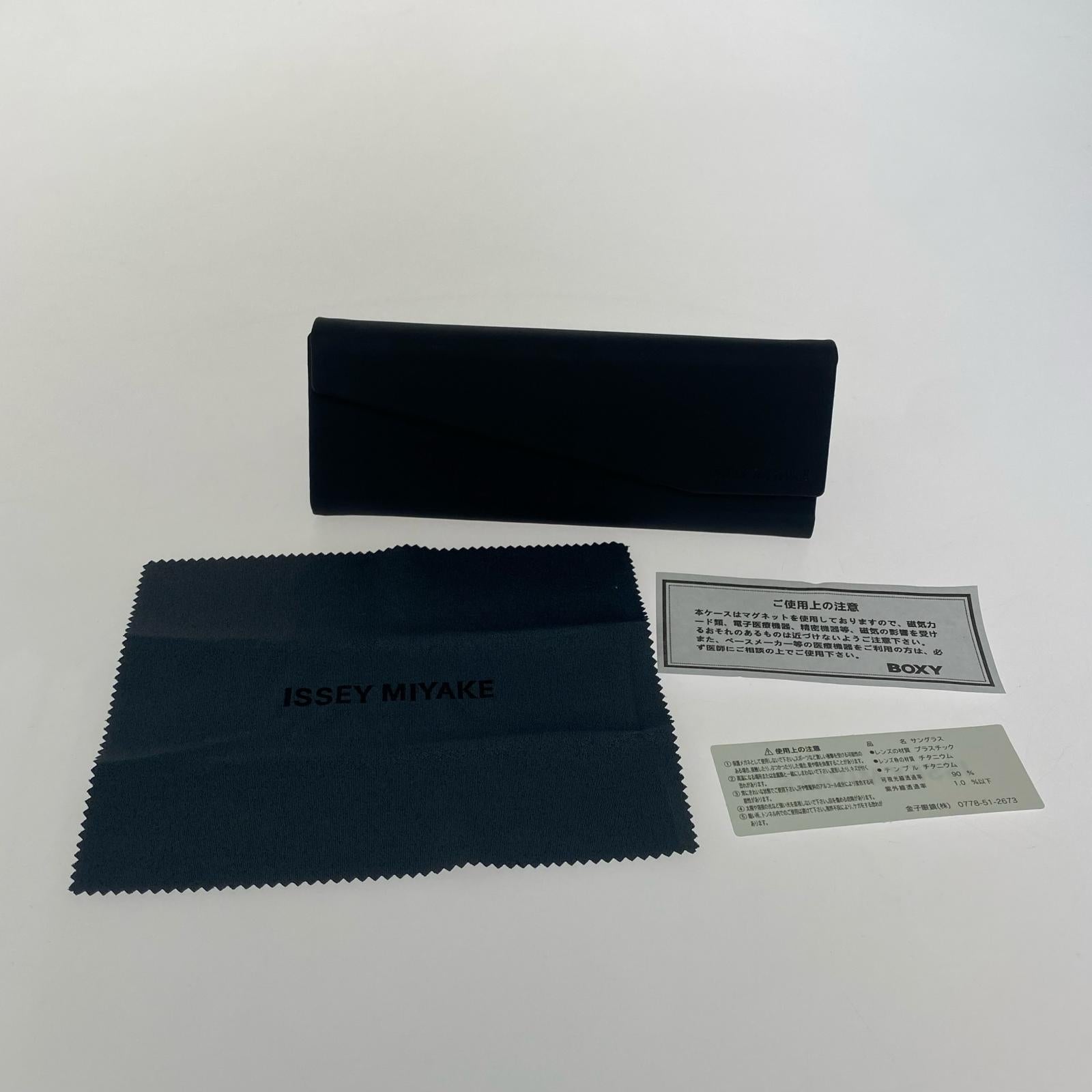 その他アクセサリー ISSEY MIYAKE×金子眼鏡 IM-102 ラウンドイエローレンズ リムレスサングラス ゴールド