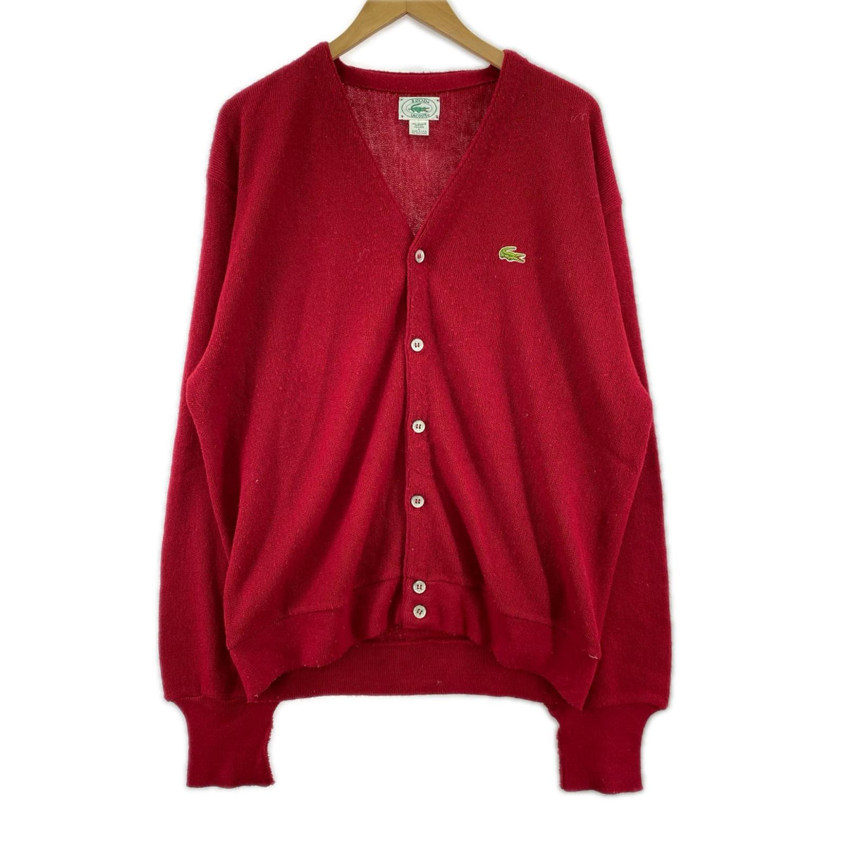 カーディガン IZOD USA製 赤(L) L レッド