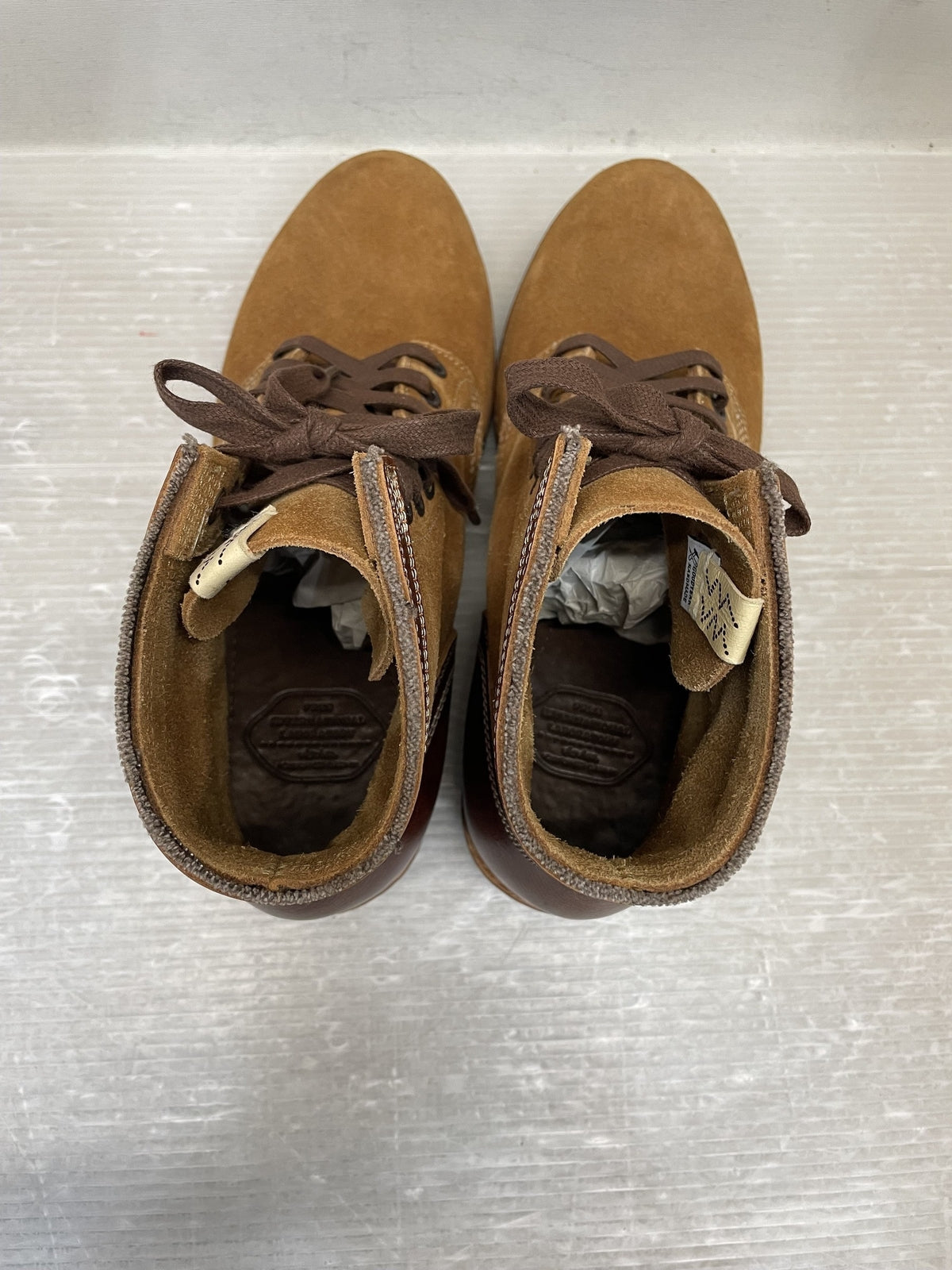 ブーツ VISVIM LAFAYETTE BOOTS-FOLK レースアップブーツ M8 茶