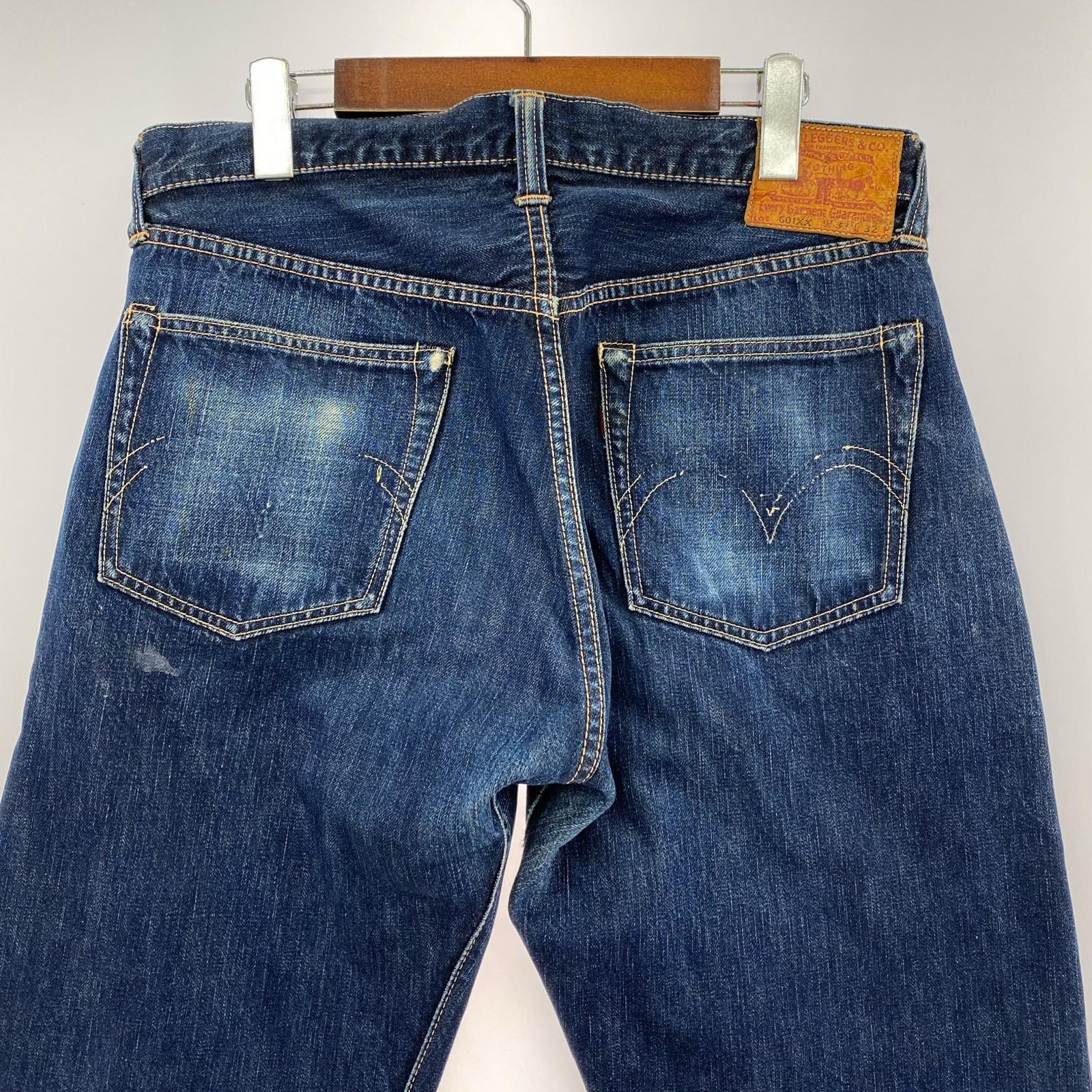 デニムパンツ BOOTLEGGERS Co 601XX セルビッチデニムパンツ W33 L32 インディゴ 33 ネイビー
