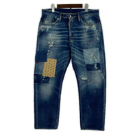 デニムパンツ DSQUARED2 24SS MEDIUM WORN OUT BOOTY WASH BRO 50 インディゴブルー 50 ブルー