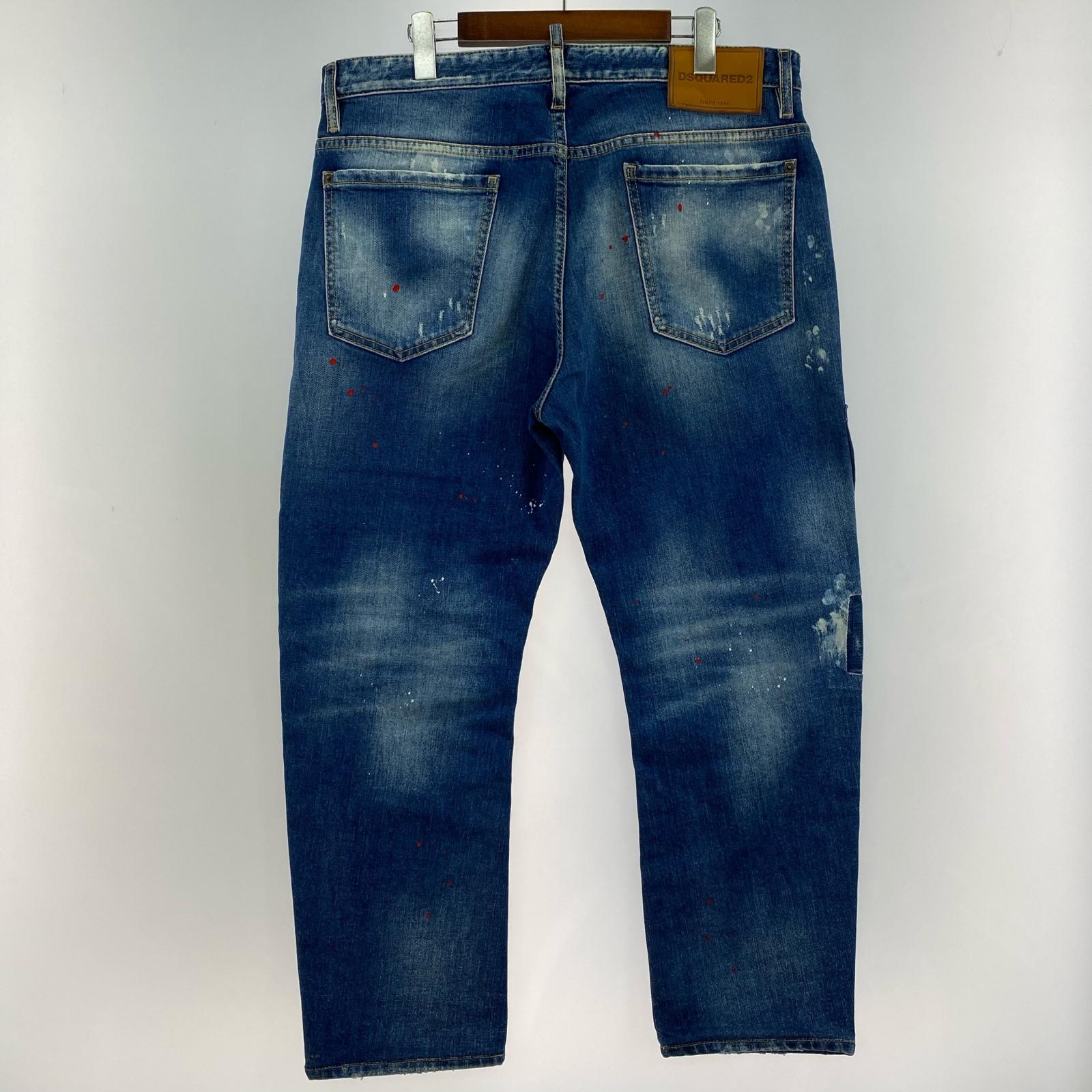 デニムパンツ DSQUARED2 24SS MEDIUM WORN OUT BOOTY WASH BRO 50 インディゴブルー 50 ブルー