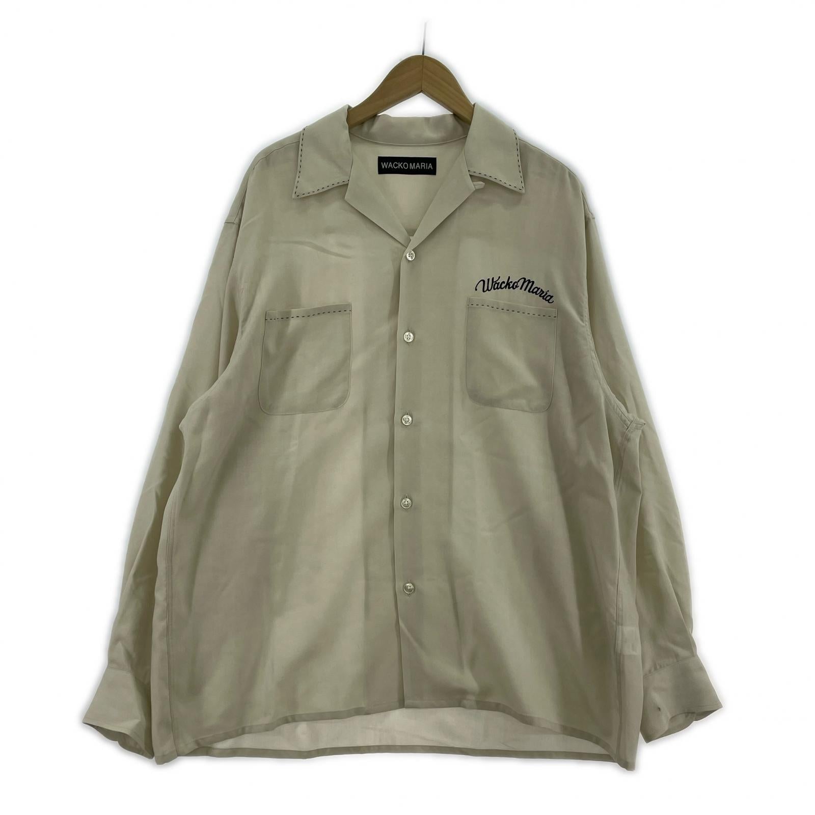 長袖シャツ WACKO MARIA 26SS 50'S SHIRT L/S TYPE-2 オープンカラーシャツ XL アイボリー