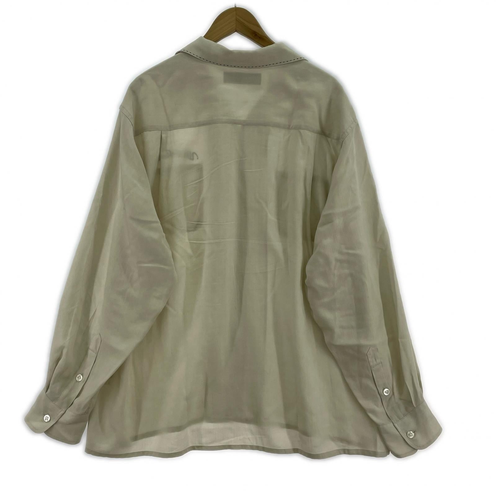 長袖シャツ WACKO MARIA 26SS 50'S SHIRT L/S TYPE-2 オープンカラーシャツ XL アイボリー
