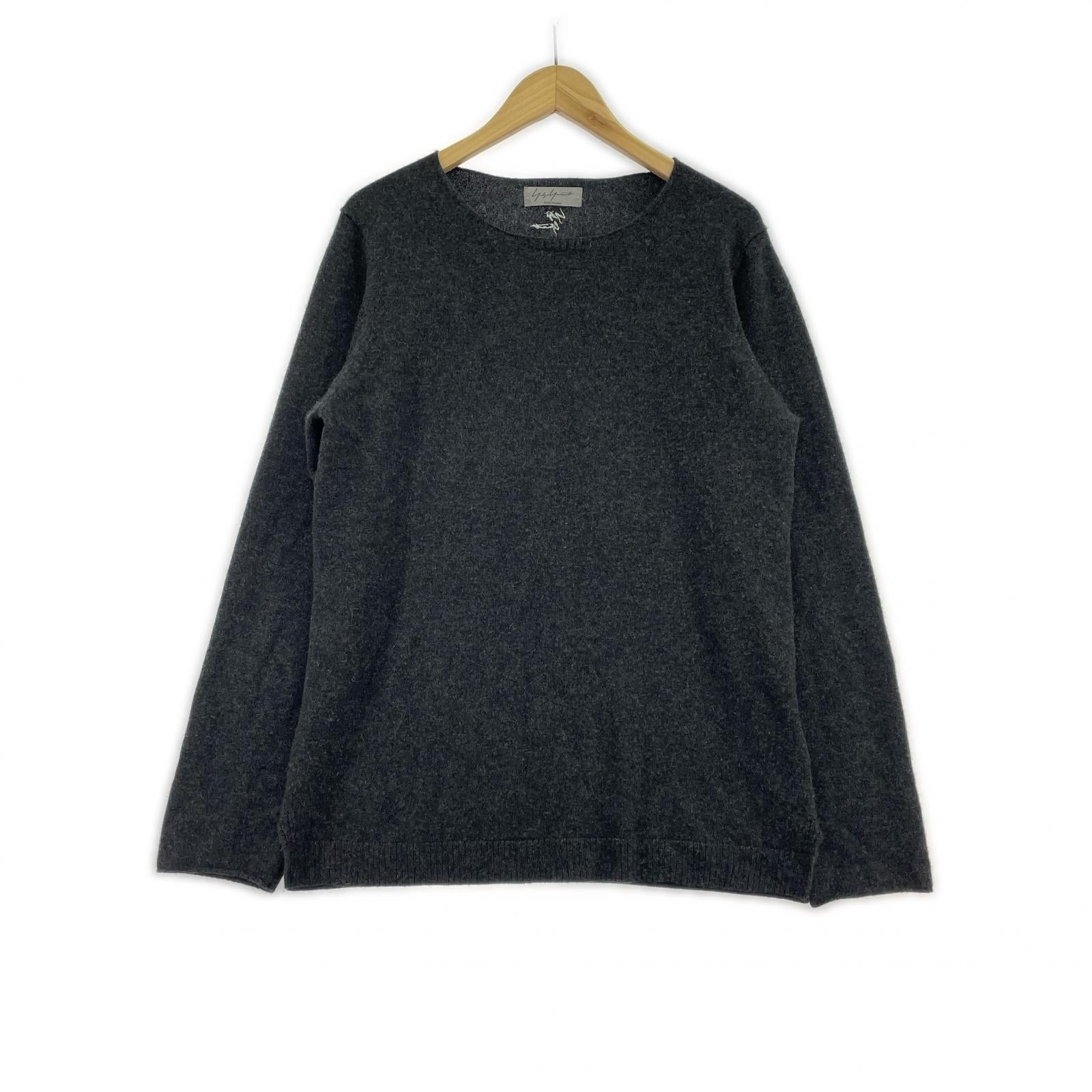 ニット POUR HOMME 13AW カシミヤニットセーター/グレー 3 ブラック