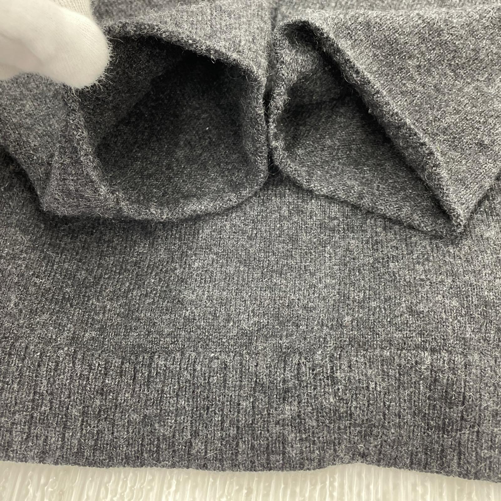 ニット POUR HOMME 13AW カシミヤニットセーター/グレー 3 ブラック