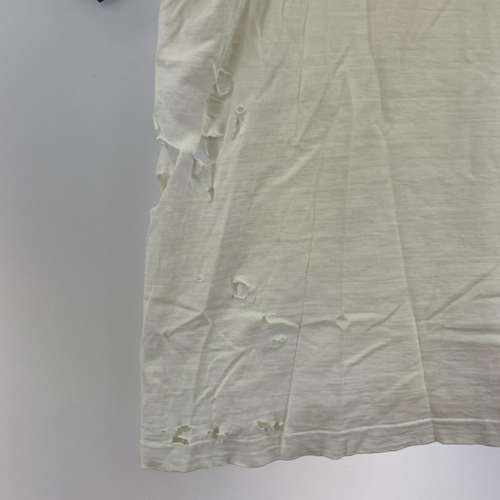半袖Tシャツ USNA 70~80s リンガーカットソー M ホワイト