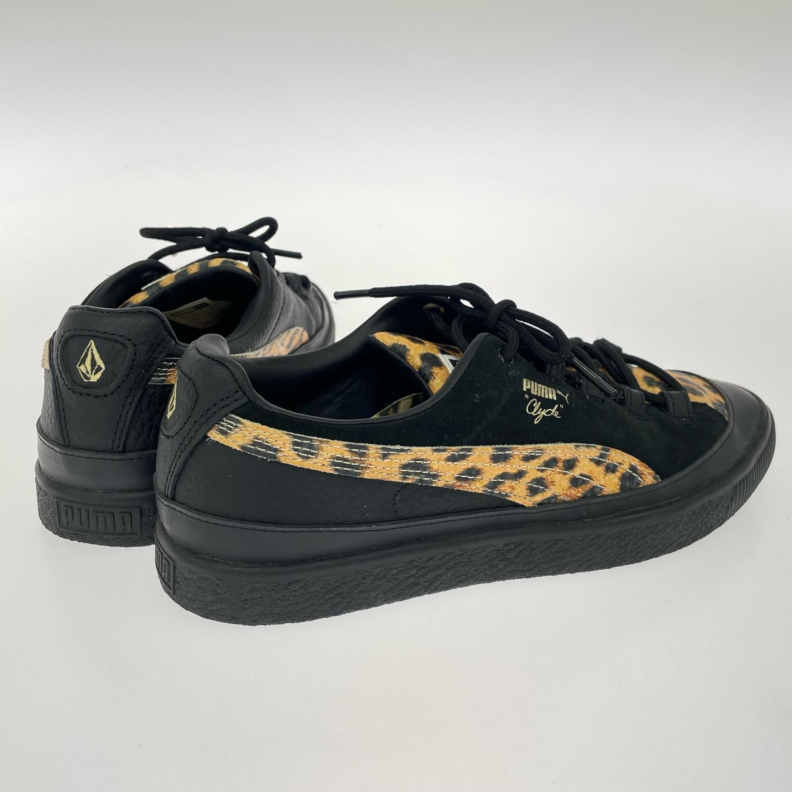 スニーカー PUMA×VOLCOM,BILLY‘S CRYDE RT レオパード (24.5) 24.5cm (US6 1/2 UK6 EU39) ブラック