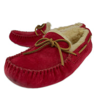 ローファー UGG austrlia モカシンシューズ赤 F20015F (24) 24cm (US6 UK5 1/2 EU38) レッド