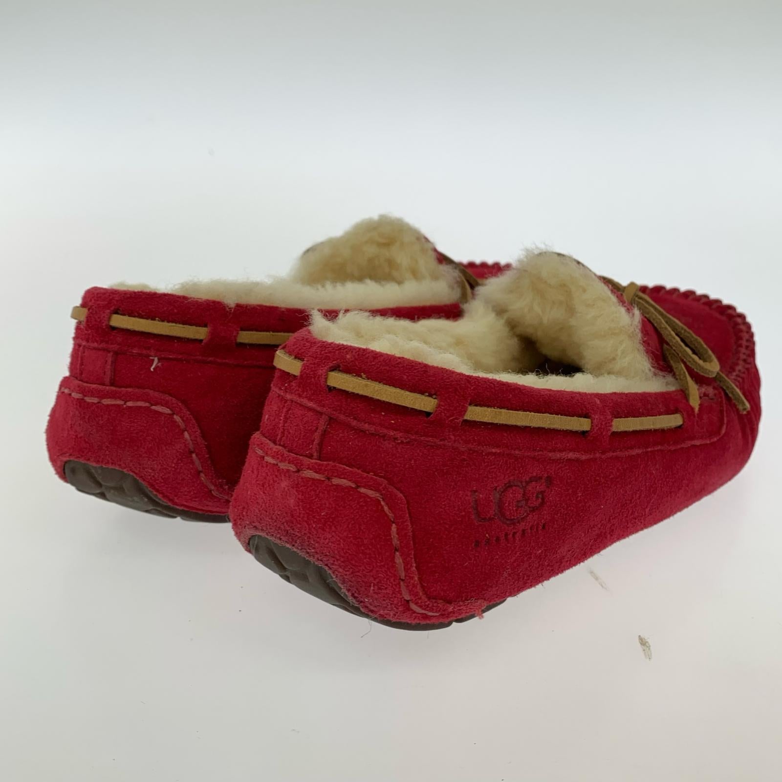 ローファー UGG austrlia モカシンシューズ赤 F20015F (24) 24cm (US6 UK5 1/2 EU38) レッド