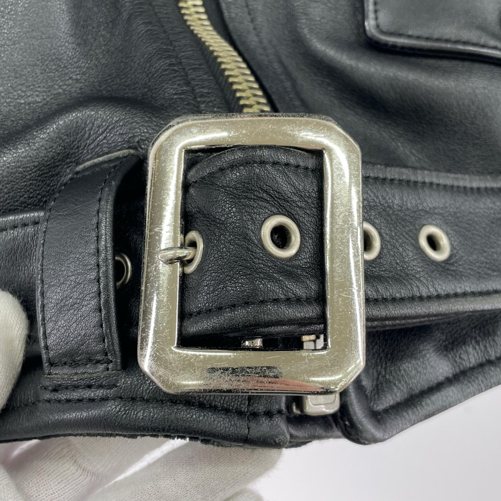 レザージャケット leather wear レザージャケット 36/ブラック ブラック