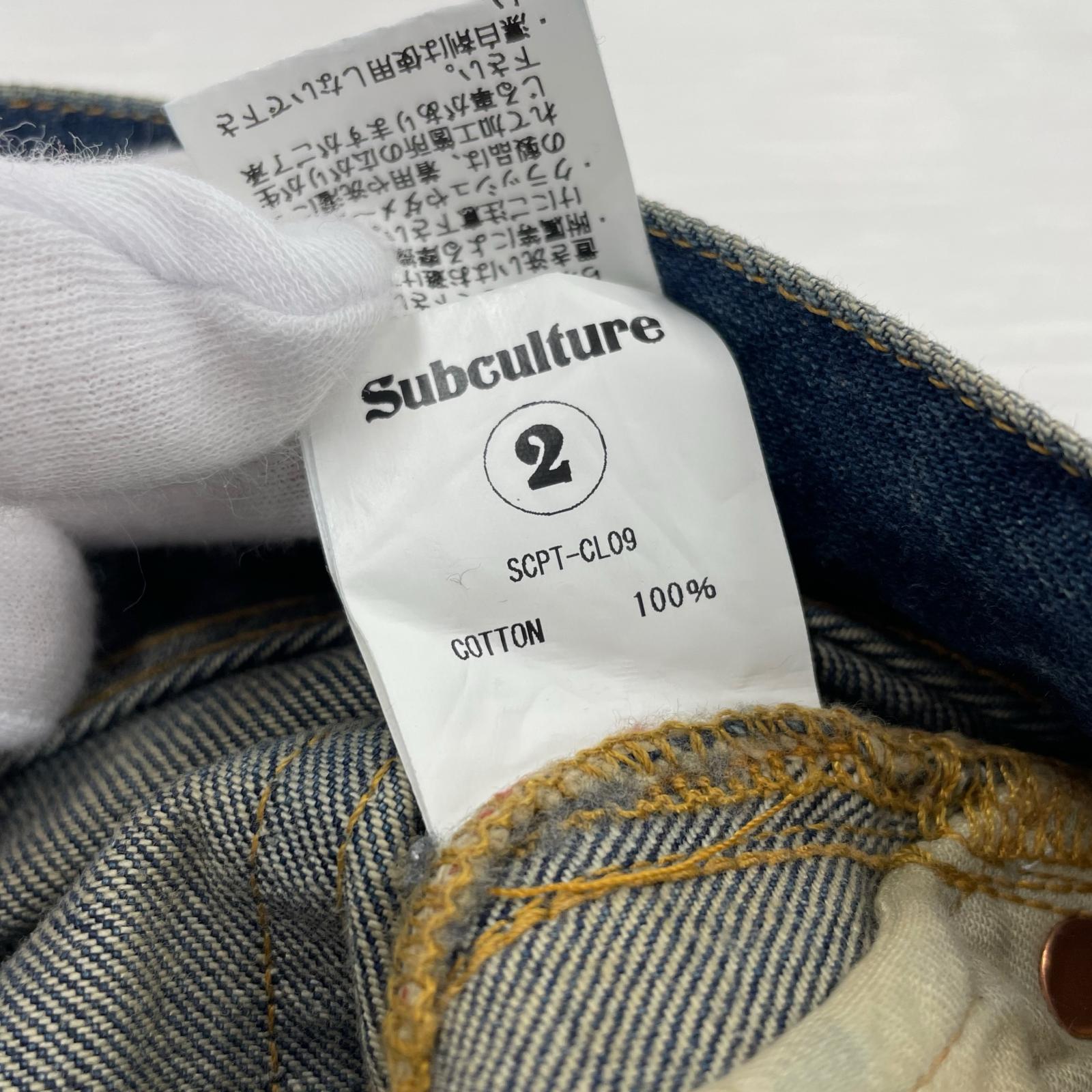 デニムパンツ SubCulture デニムパンツ SCPT-CL09 2 ブルー