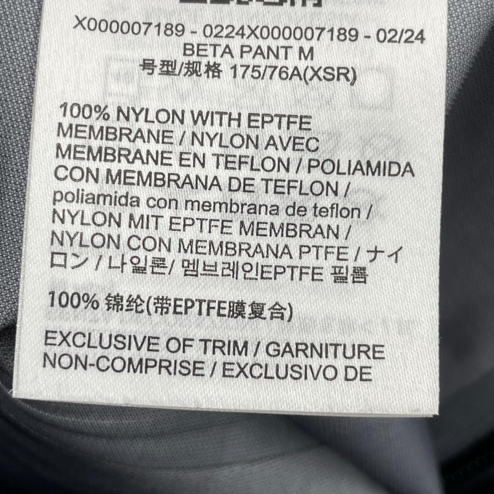 パンツ BETA PANT BLACK XS ブラック