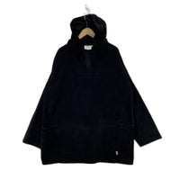 パーカー NEWLYN SMOCKS コーデュロイパーカー 黒 (L) L ブラック