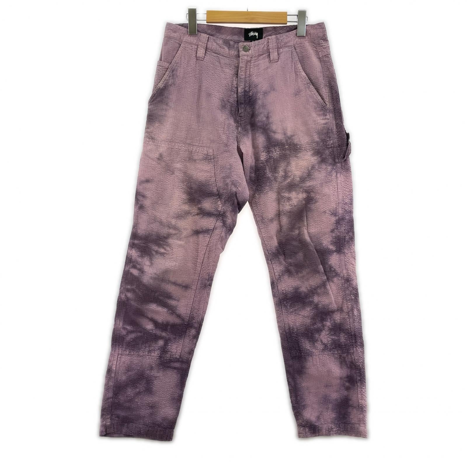 パンツ STUSSY シアサッカータイダイペインターパンツ 30