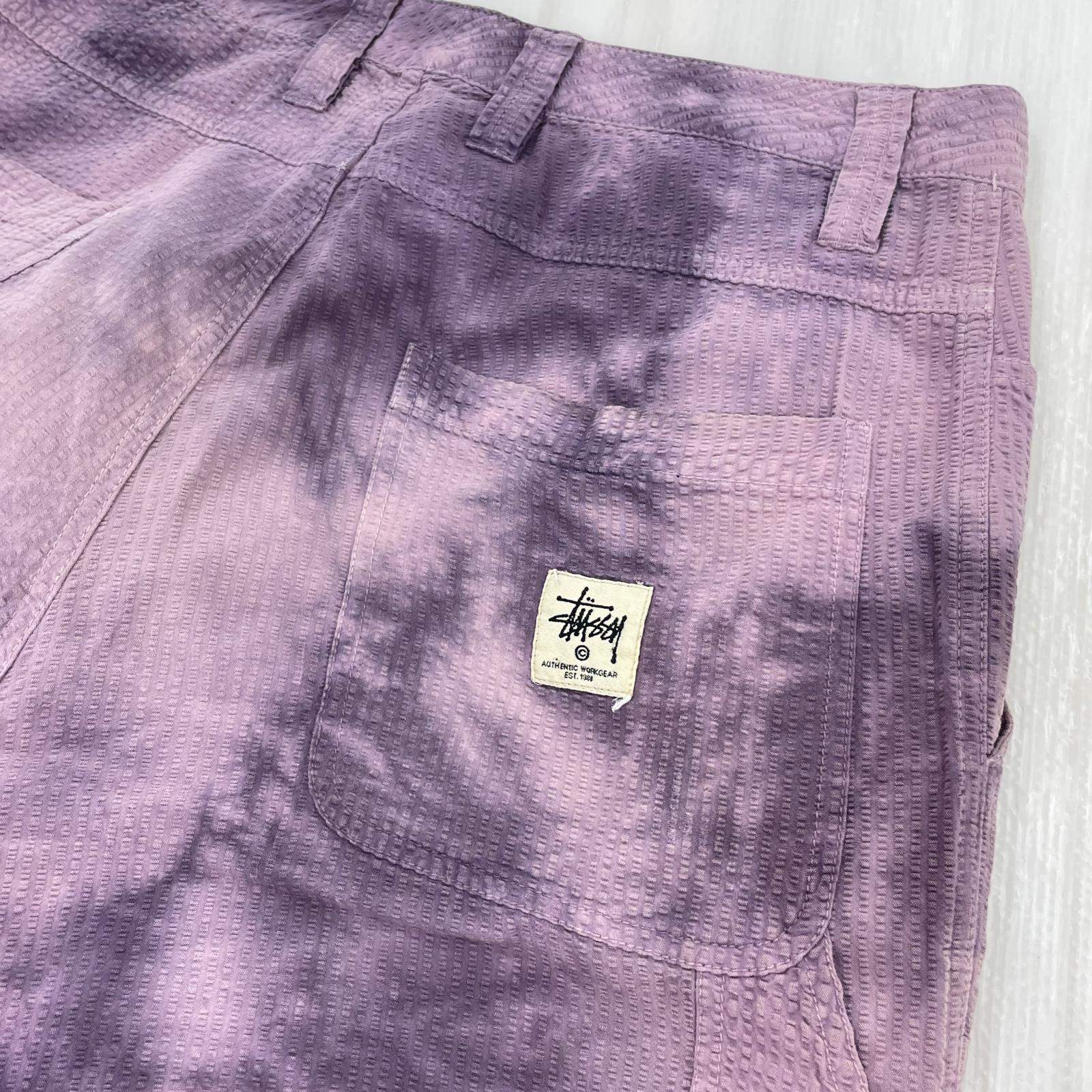 パンツ STUSSY シアサッカータイダイペインターパンツ 30