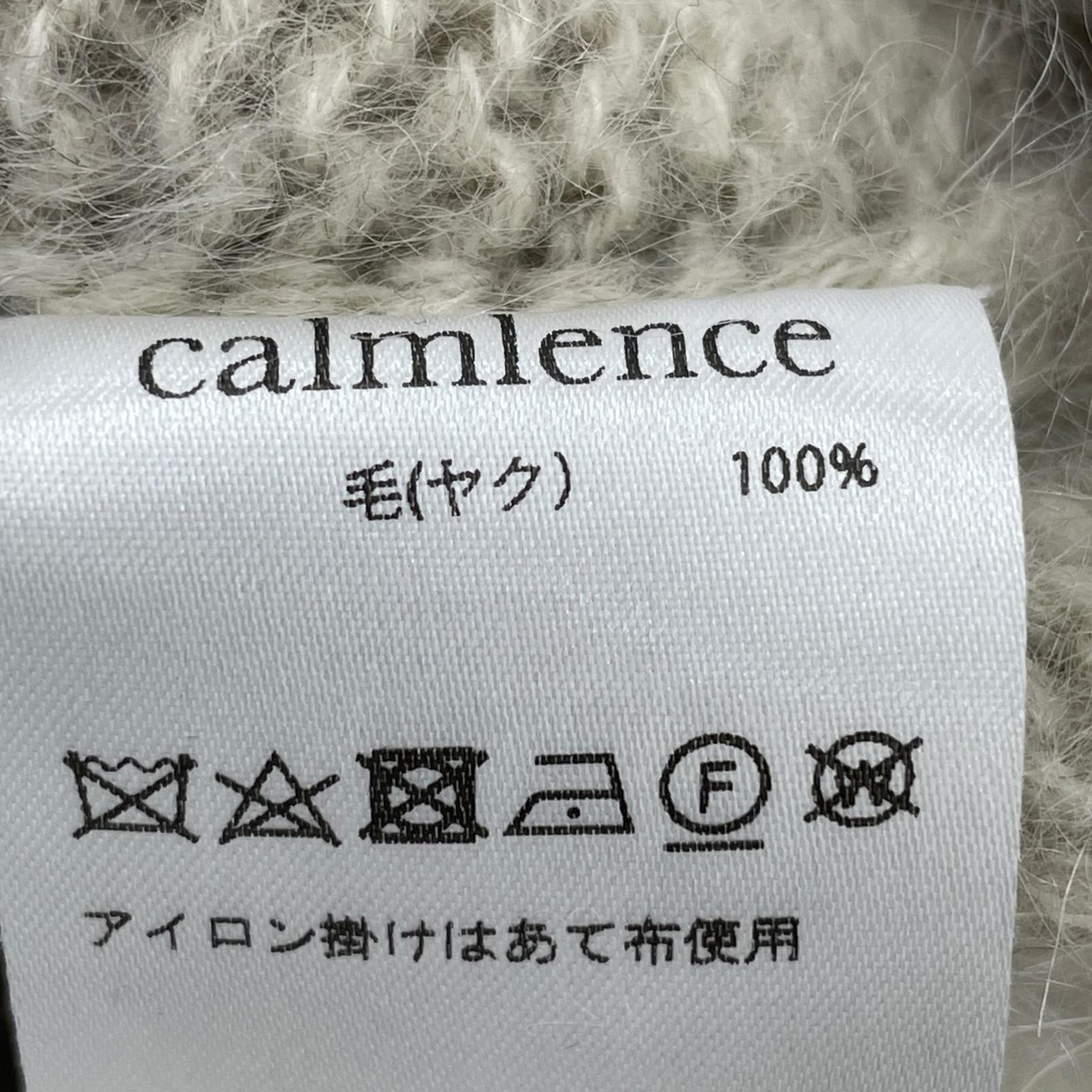ニット calmlence Crew Neck Pullover Yak Centripetal Knitting Off White (1) 1