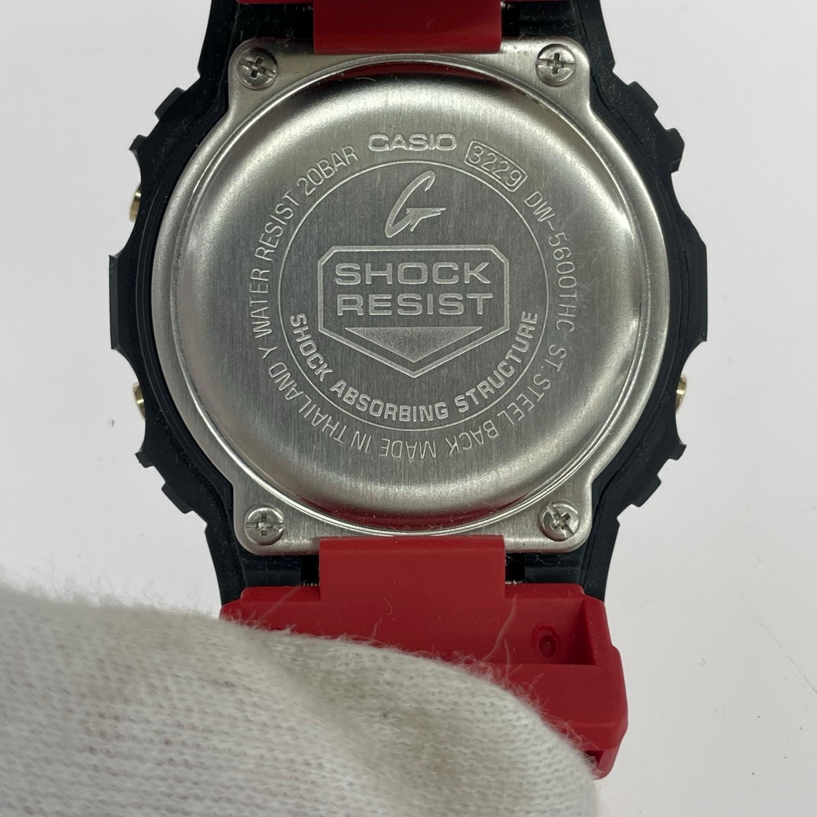 腕時計 G-SHOCK 腕時計 DW-5600THC-1JF 黒×赤 ブラック