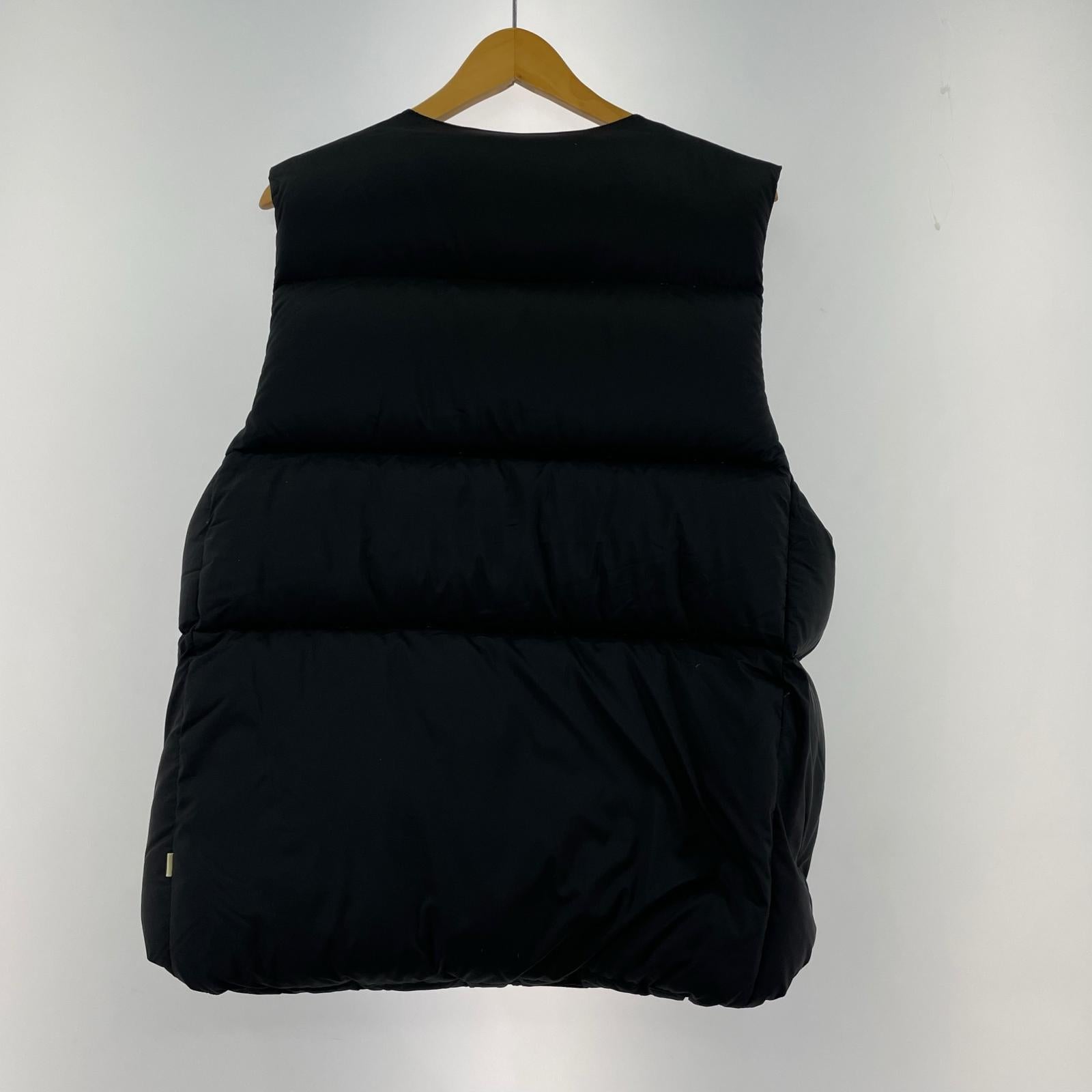 ダウンベスト OVY Collarless Goose Down Vest (M) M ブラック