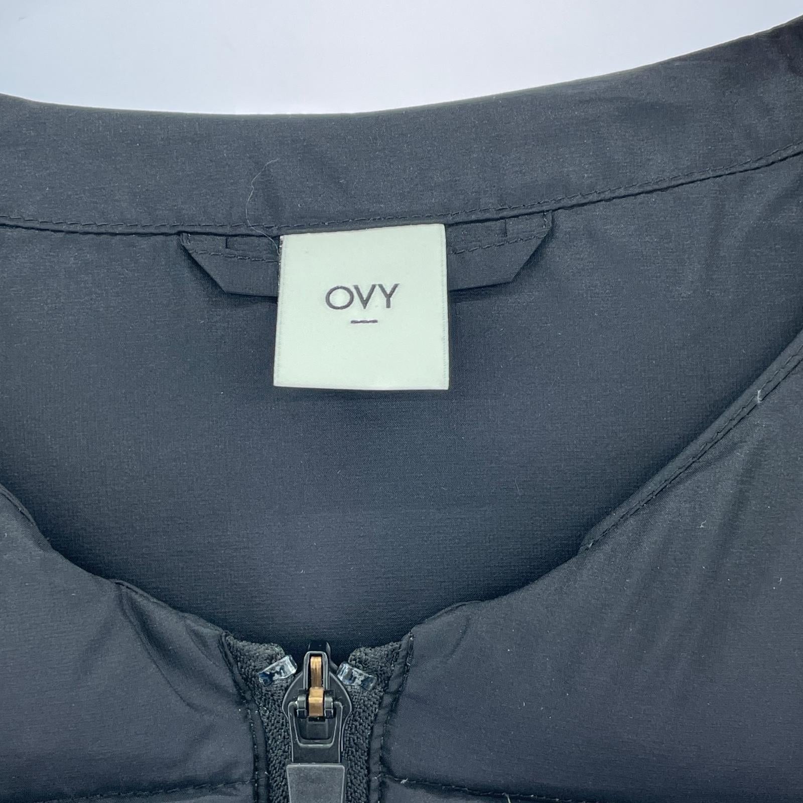 ダウンベスト OVY Collarless Goose Down Vest (M) M ブラック