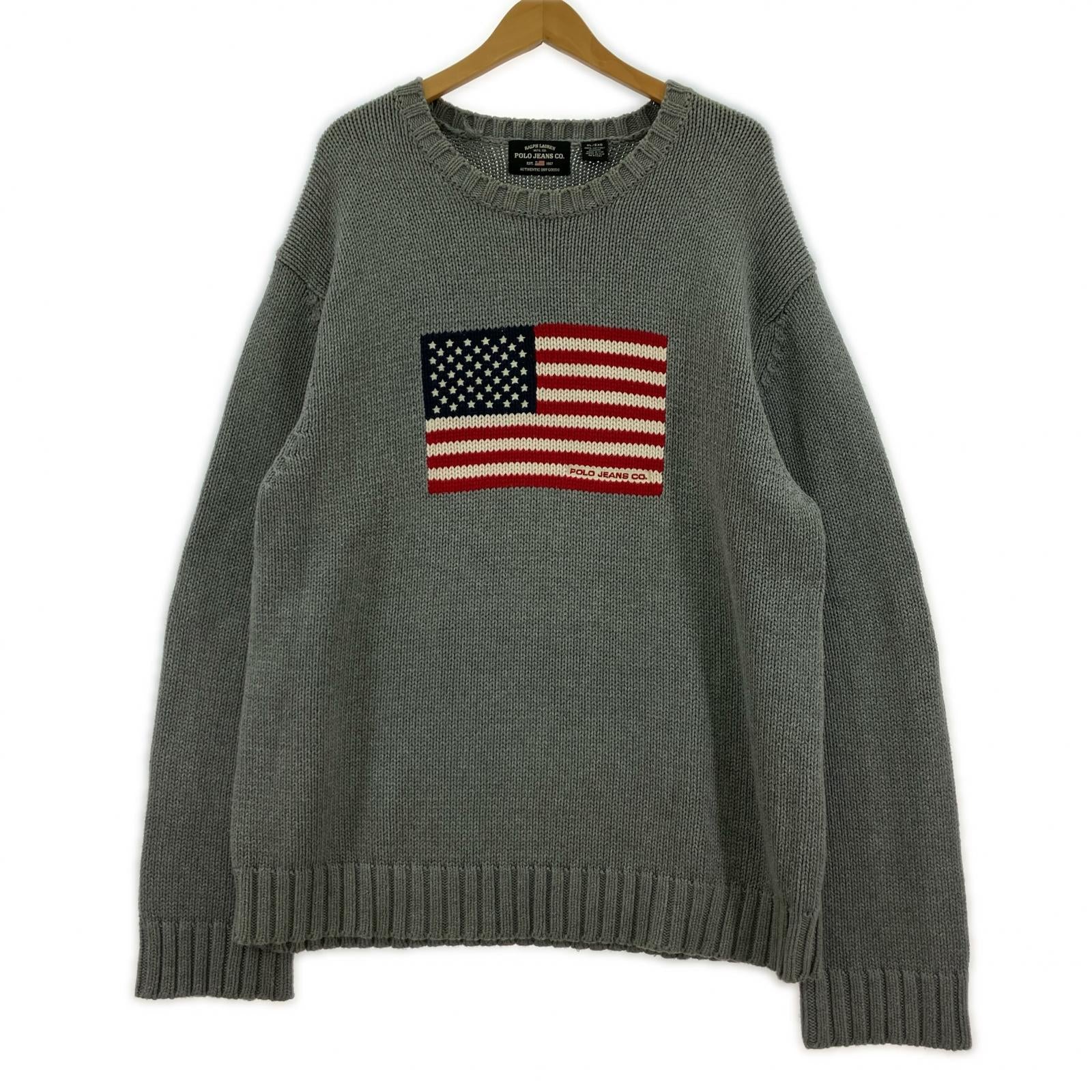 ニット 90s america knit グレー