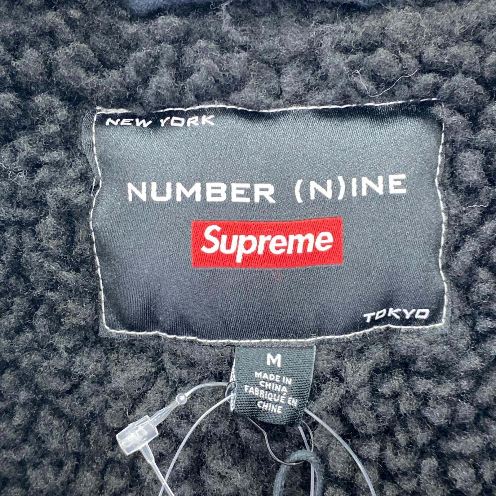 ジャケット NUMBER (N)INE FAUX SHEARLING HOODED COAT M ブラック