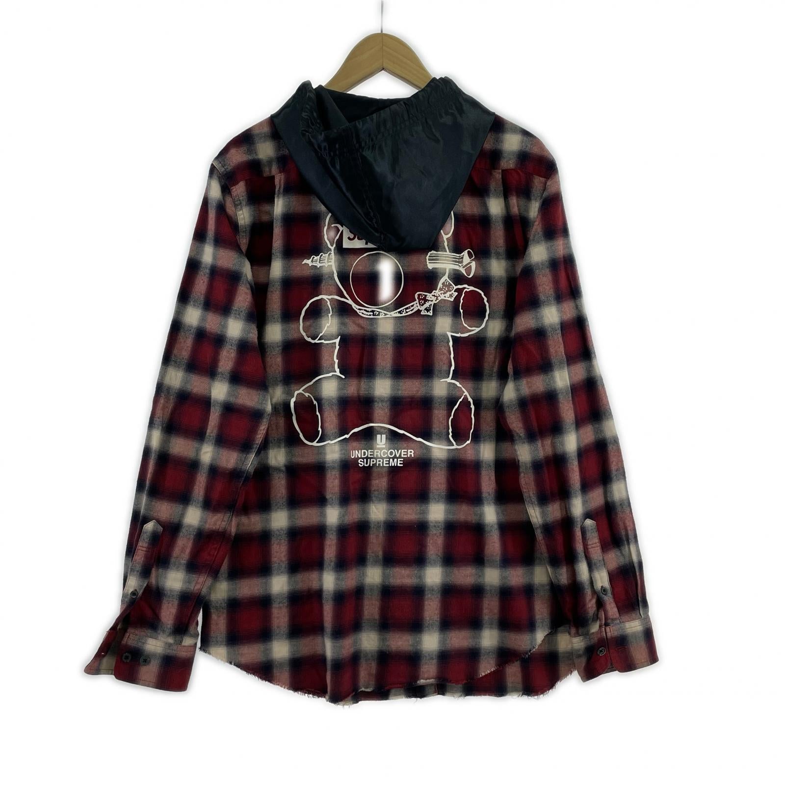 長袖シャツ ×UNDER COVER Satin Hooded Fnel Shirt M