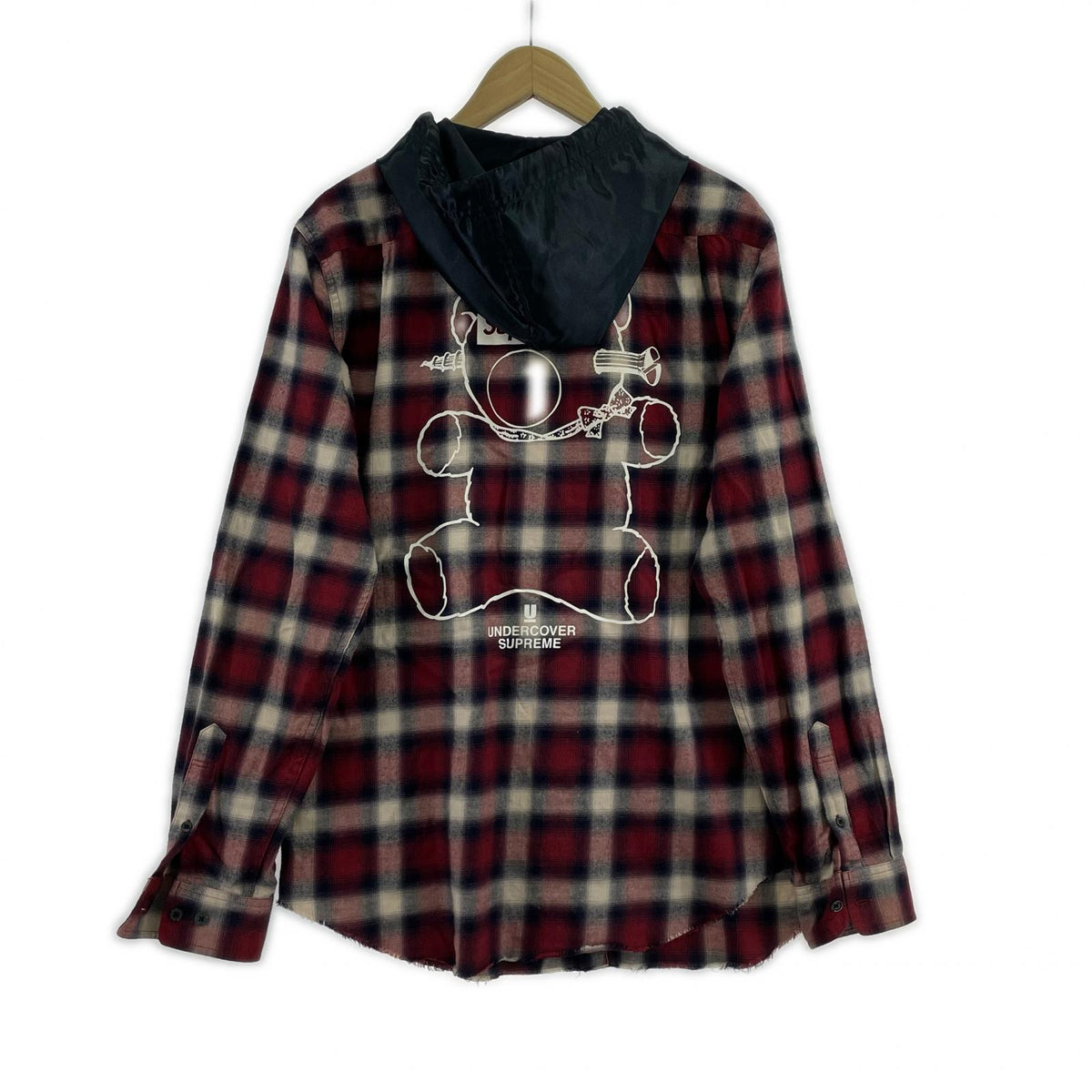 長袖シャツ ×UNDER COVER Satin Hooded Fnel Shirt M