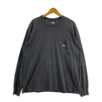 長袖Tシャツ THE NORTH FACE PURPLE LABEL 7oz Long Sleeve Pocket Tee チャコール M グレー
