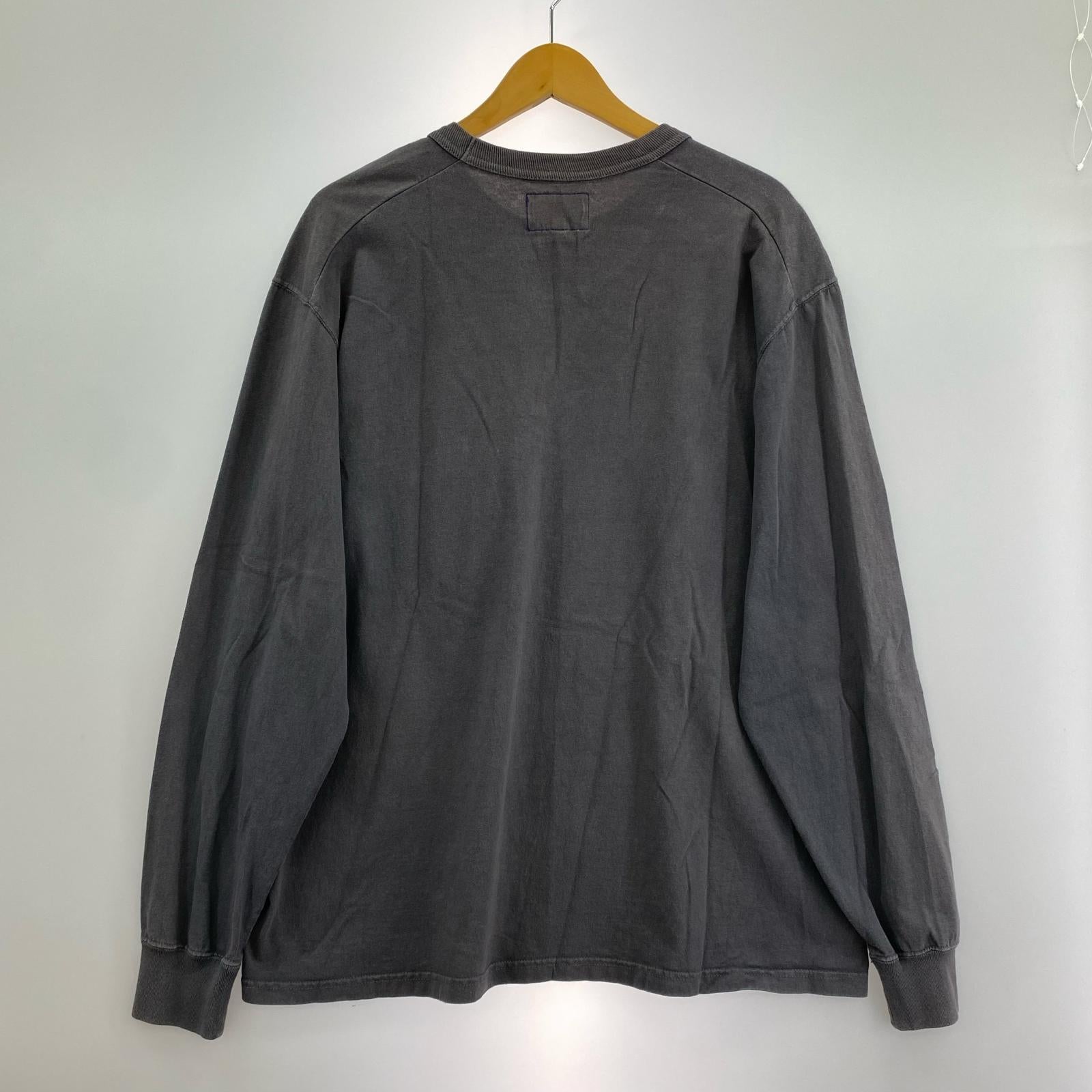長袖Tシャツ THE NORTH FACE PURPLE LABEL 7oz Long Sleeve Pocket Tee チャコール M グレー