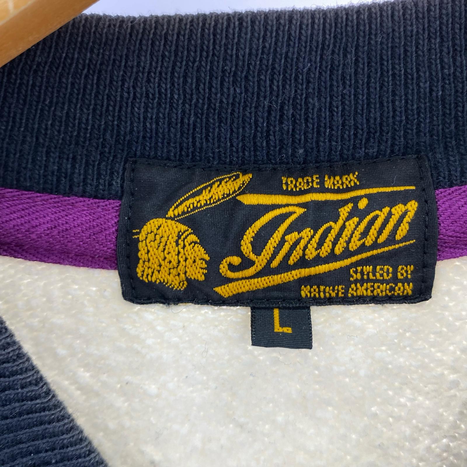 ジャケット INDIAN MOTORCYCLE ネイティブアメリカン (L) L ブラック
