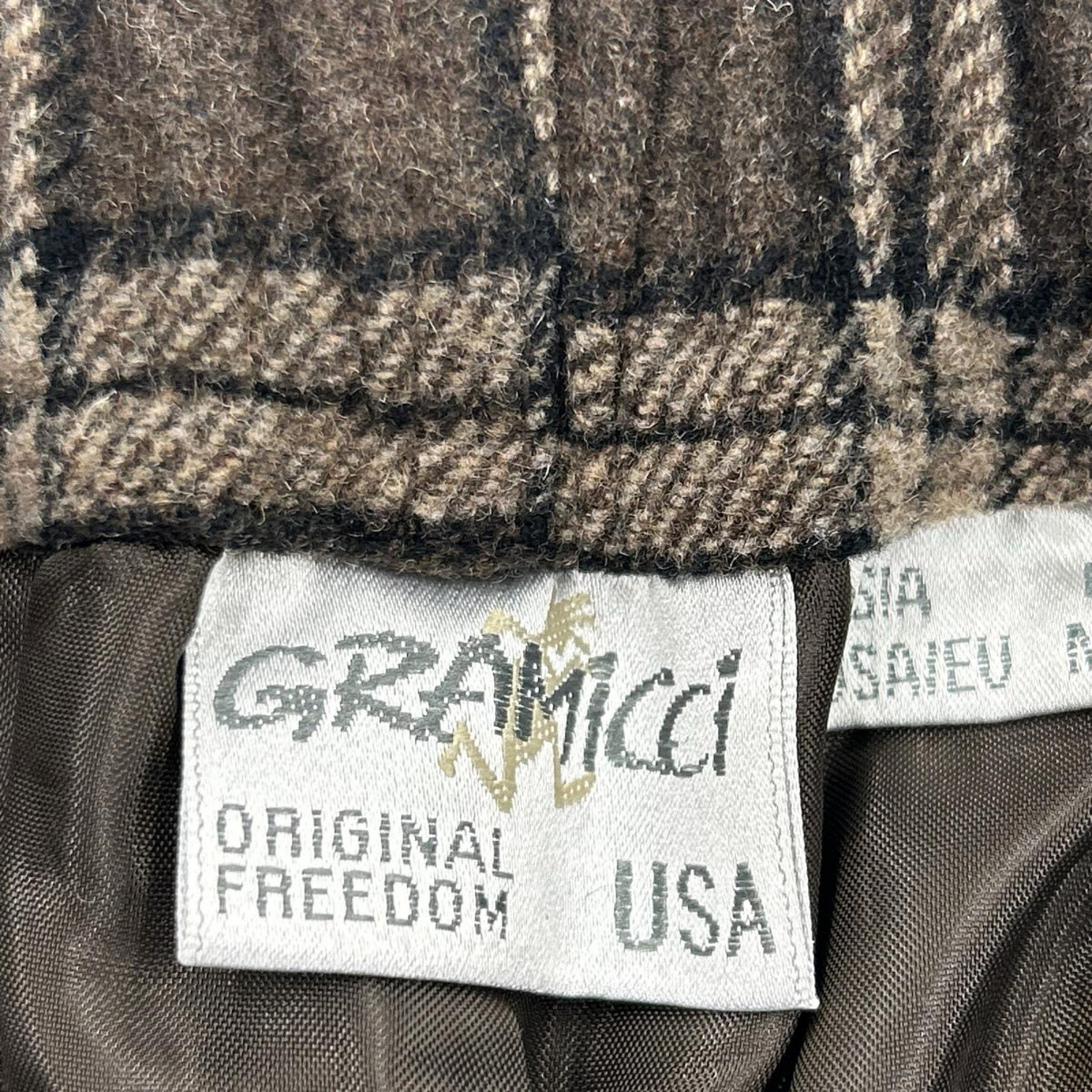 パンツ Wool Blend Tuck Tapered Pant L ブラウン